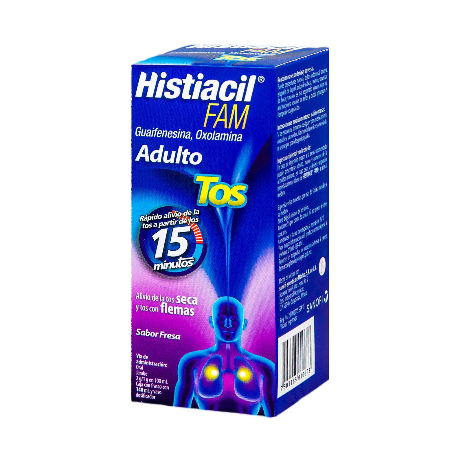 HISTIACIL FAM JARABE ADULTO FRASCO 140ML