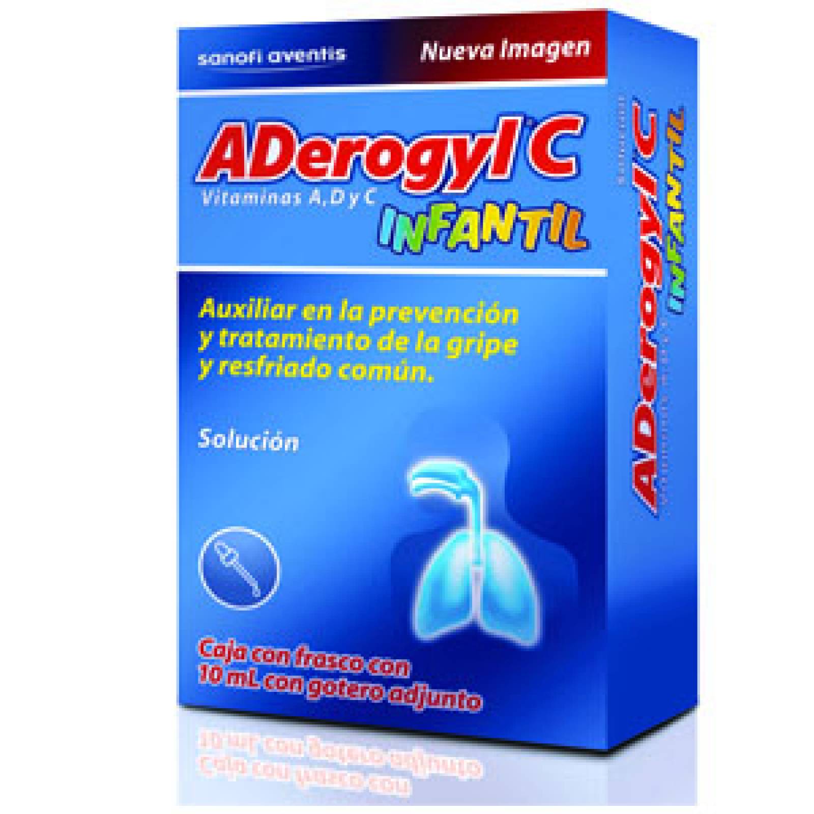 Aderogyl C Infantil 10ml Vitama C Y Ácido Ascórbico