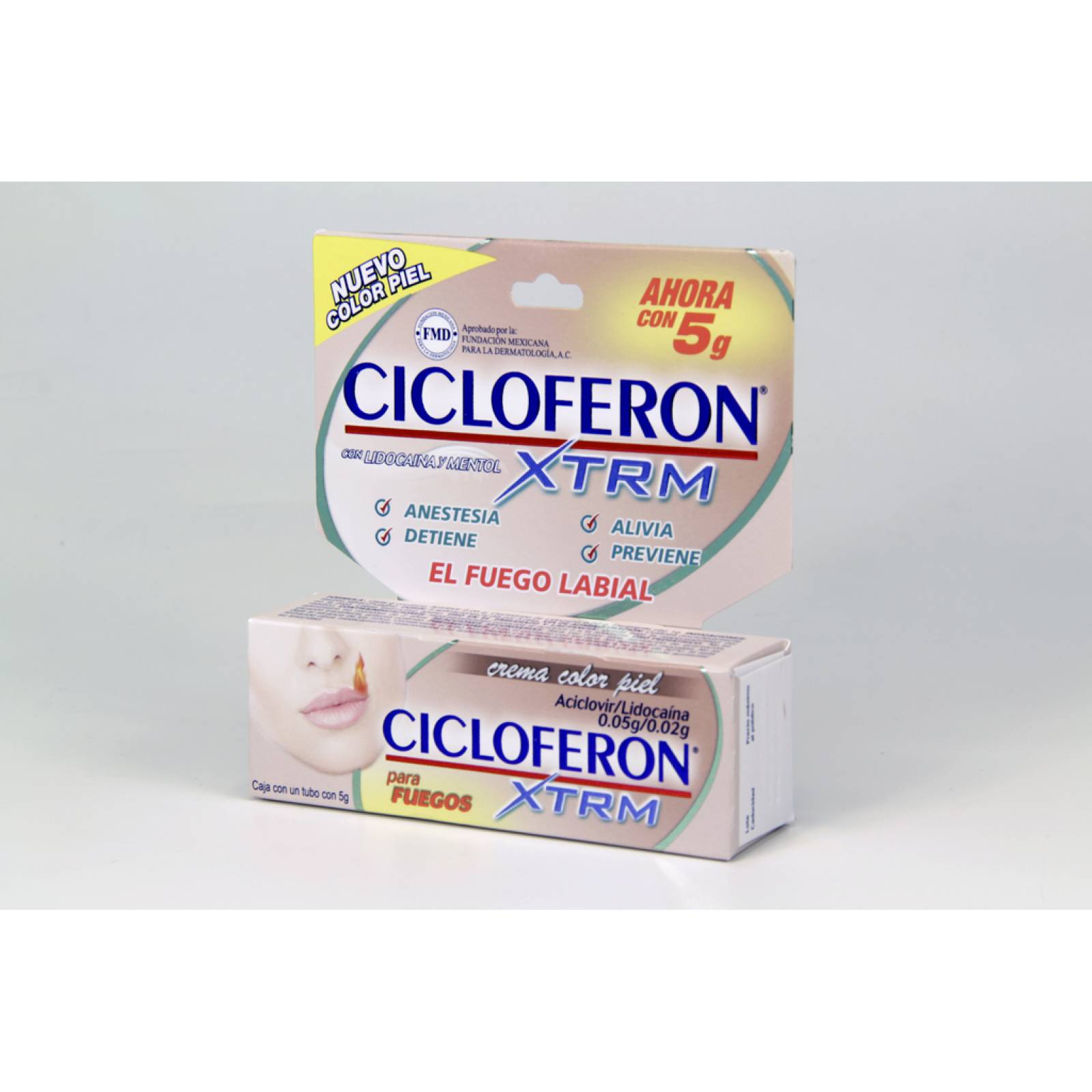 CICLOFERON XTRM COLOR PIEL 5 MG 1 TUBO 5 GR