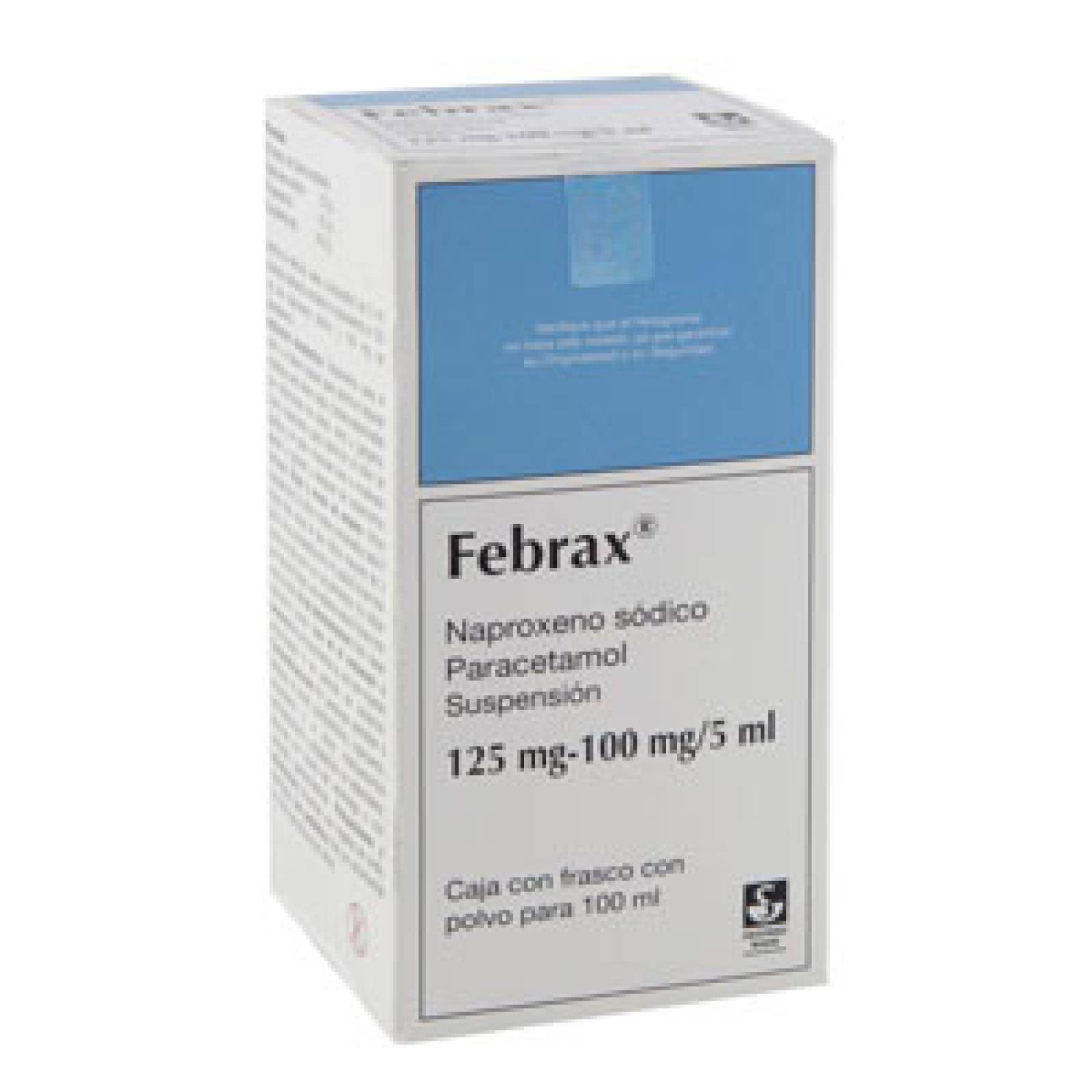 FEBRAX 125/100 MG 1 FRASCO SUSPENSION 100 ML