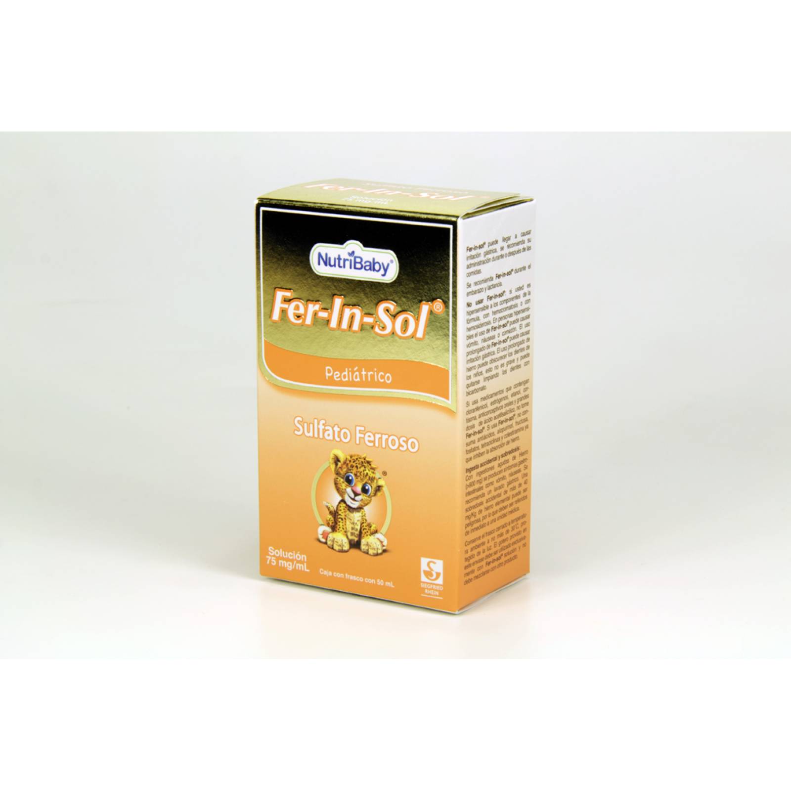FER-IN-SOL 75 MG 1 FRASCO SOLUCION 50 ML