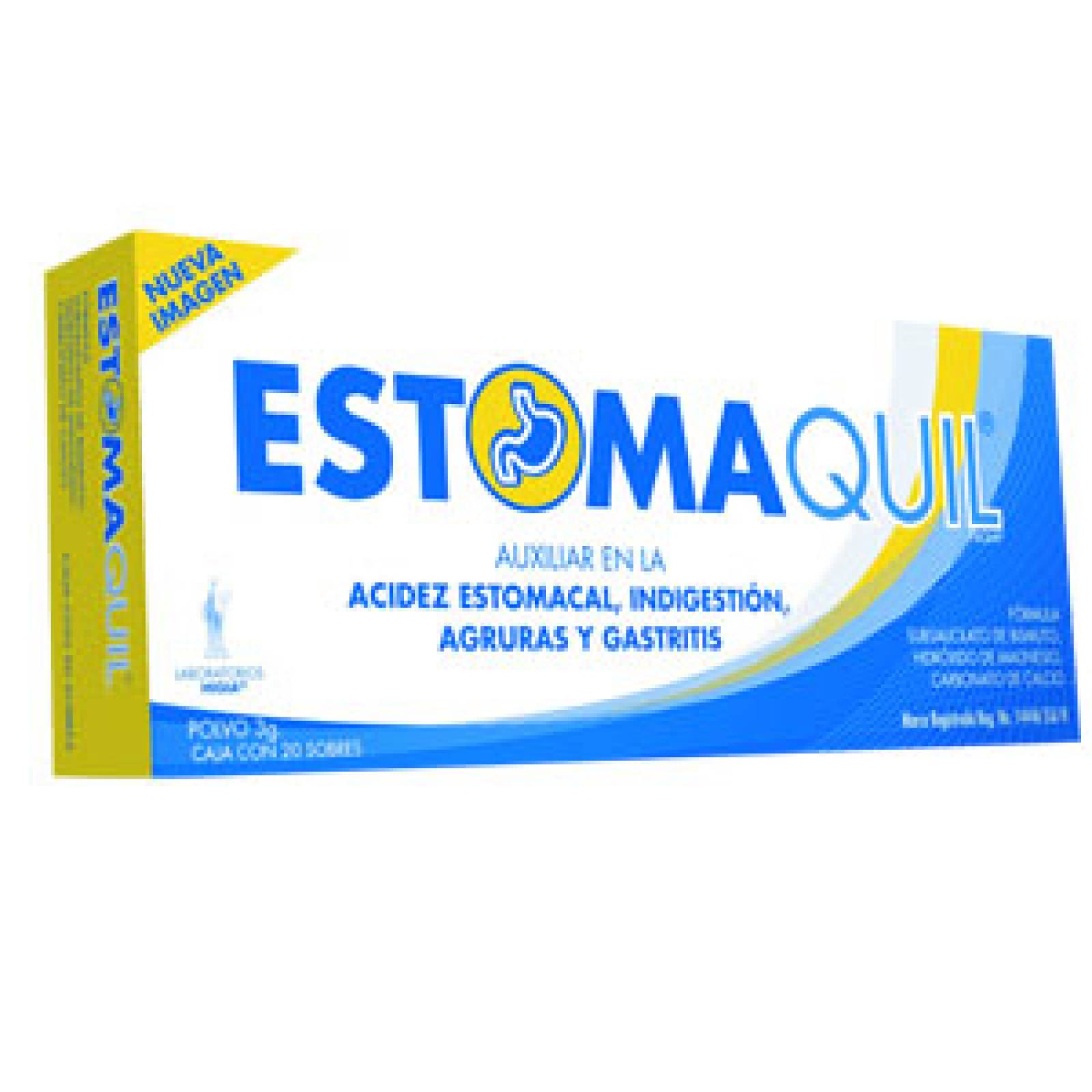 ESTOMAQUIL POLVO 3 GR CAJA 20 SOBRES