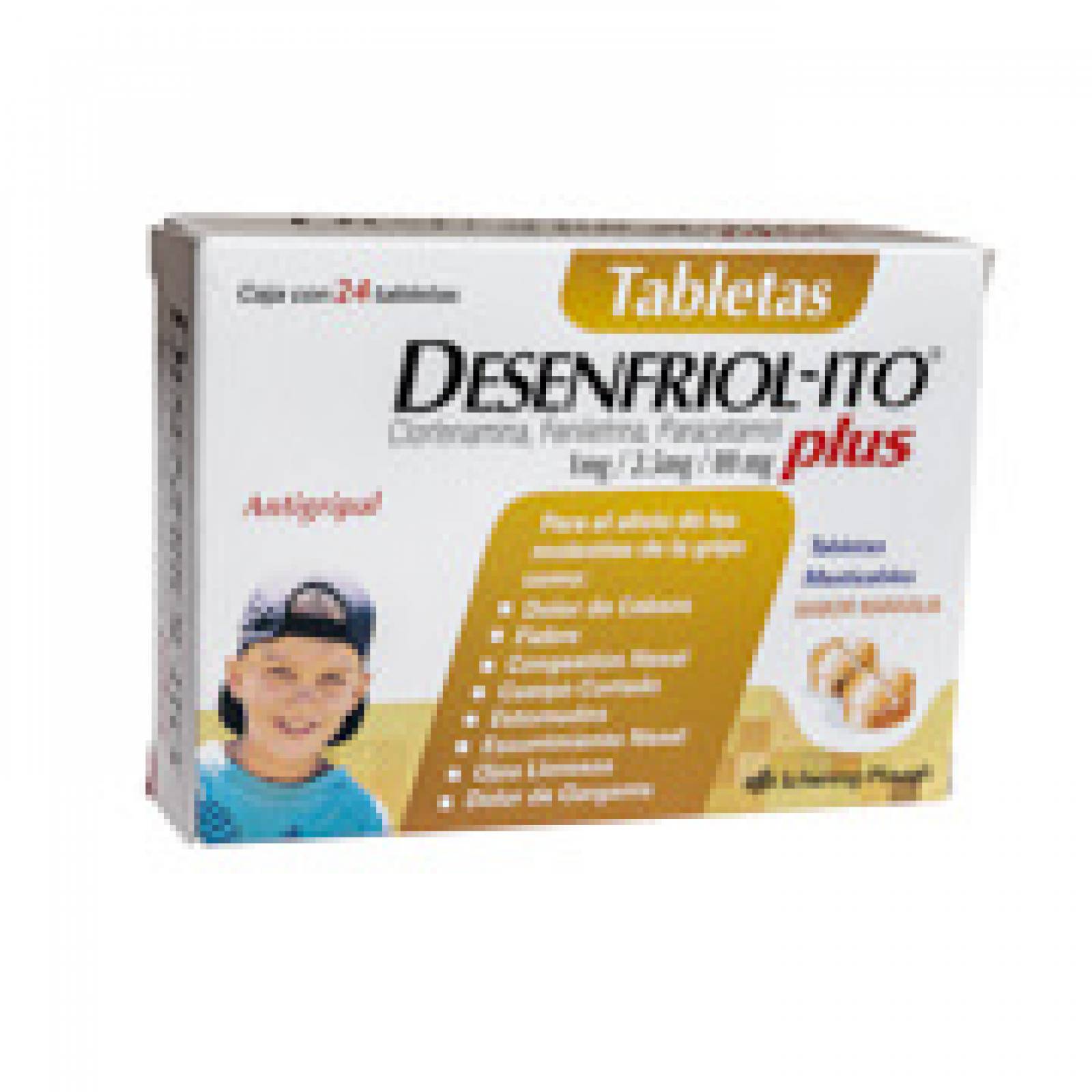DESENFRIOLITO PLUS CAJA CON 24 TABLETAS