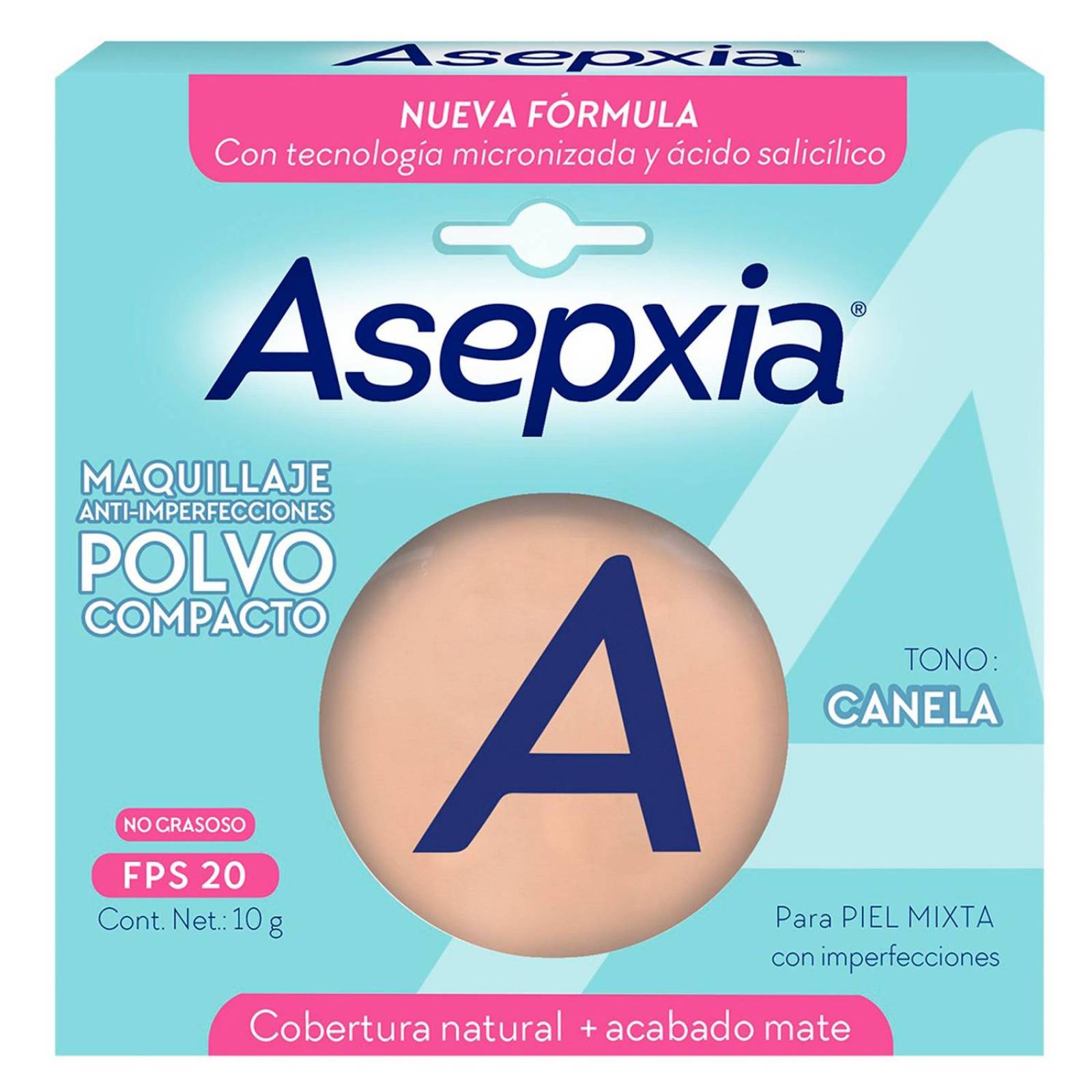ASEPXIA BB MAQUILLAJE POLVO BEIGE MATE 10 G.