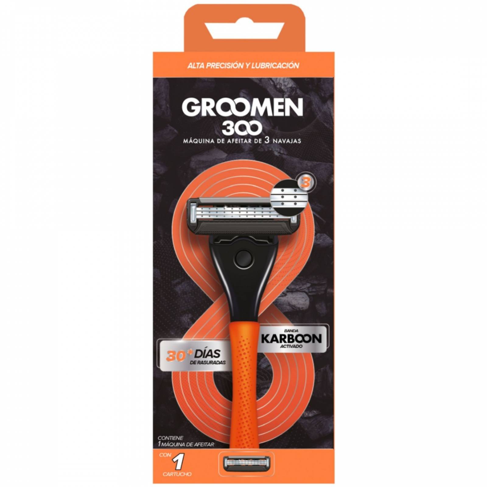 GROOMEN MÁQUINA AFEITAR 300 1 PZ 3 NAVAJAS.