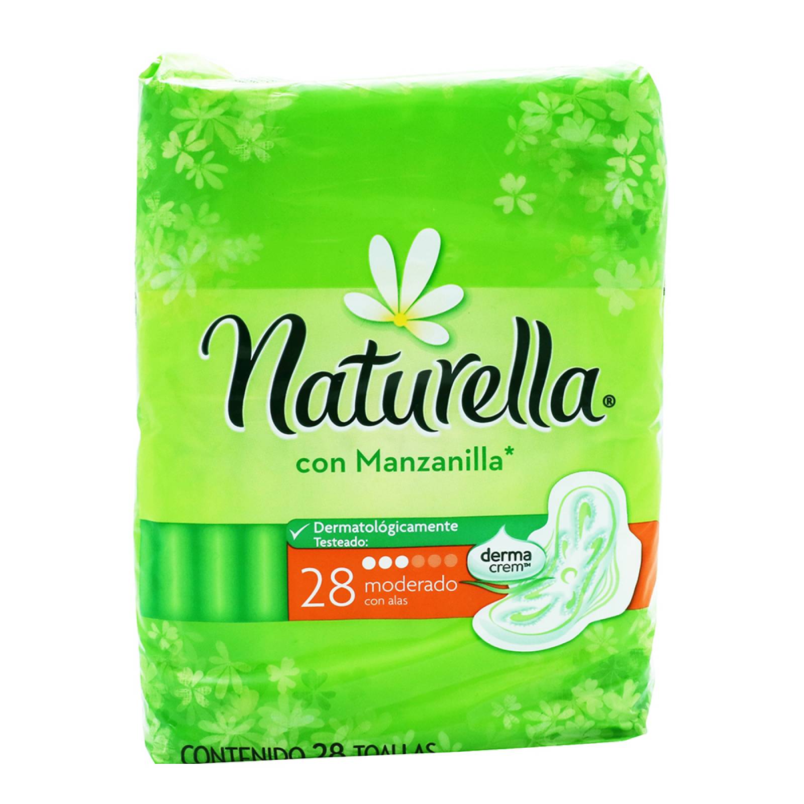 NATURELLA MANZANILLA SIN ALAS TOALLA SANITARIA 1 BOLS 28 PIE