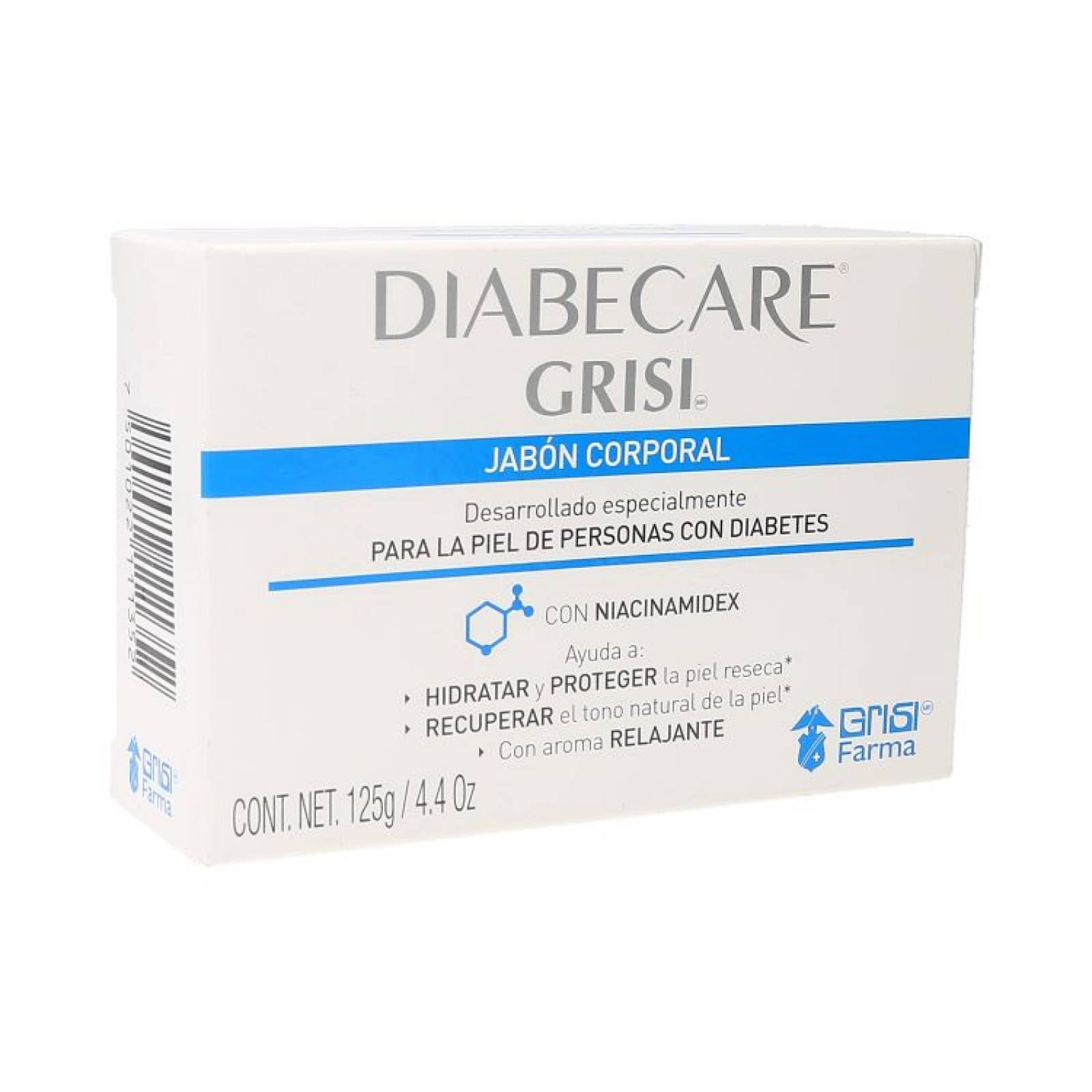 JABÓN EN BARRA DIABECARE 125 G GRISI