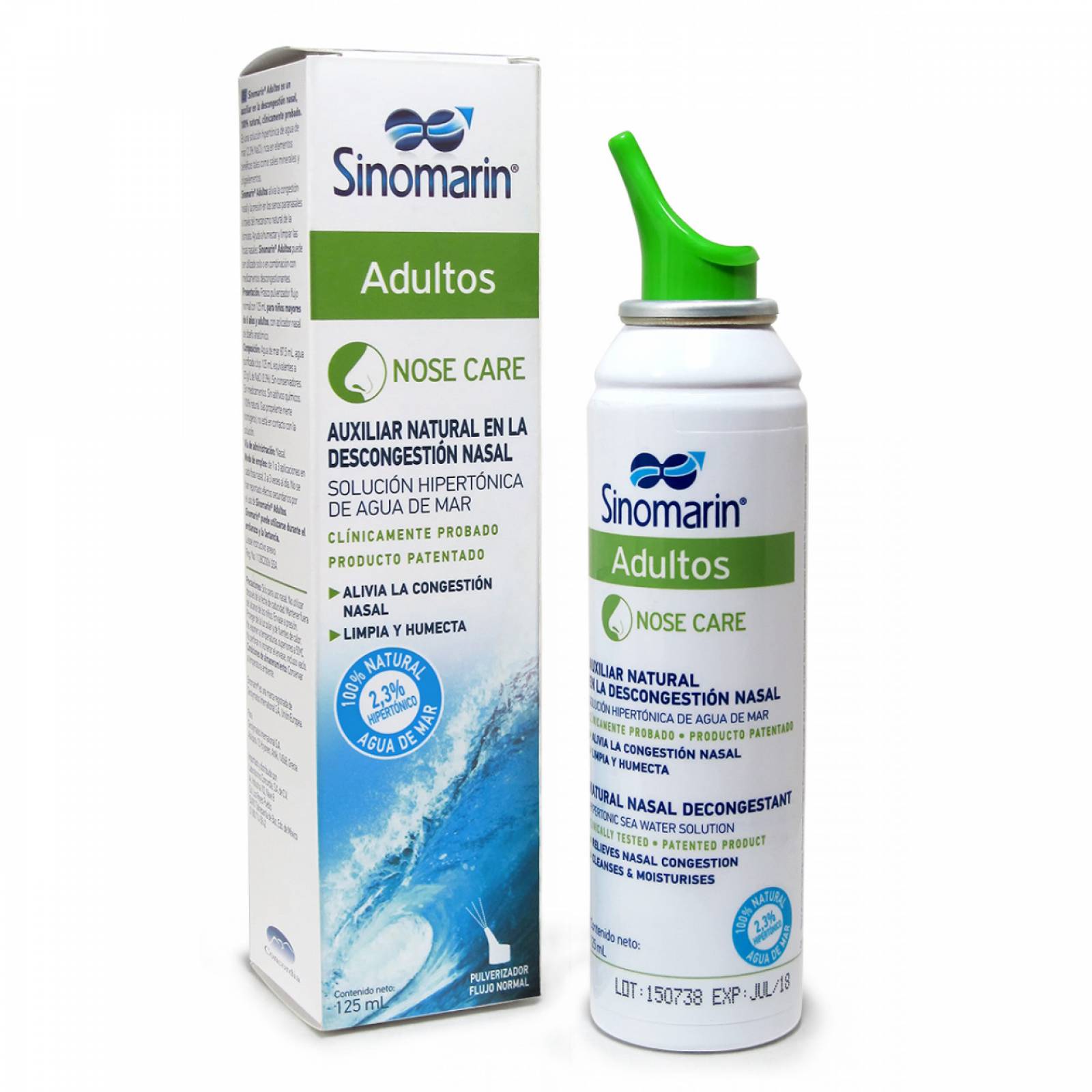 SINOMARIN SOL SPRAY ADULTOS 125 ML 1 FRASCO