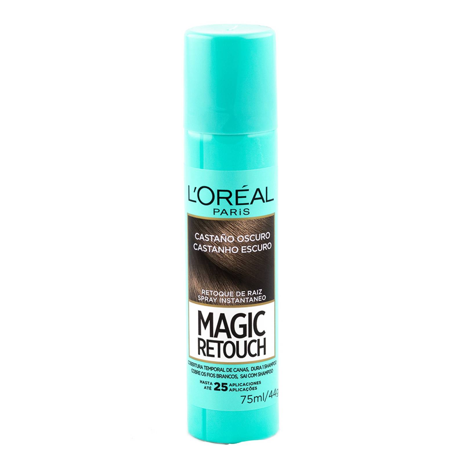 LOREAL MAGIC RETOUCH SPRAY X 75ML TINTE CASTAÑO OSCURO