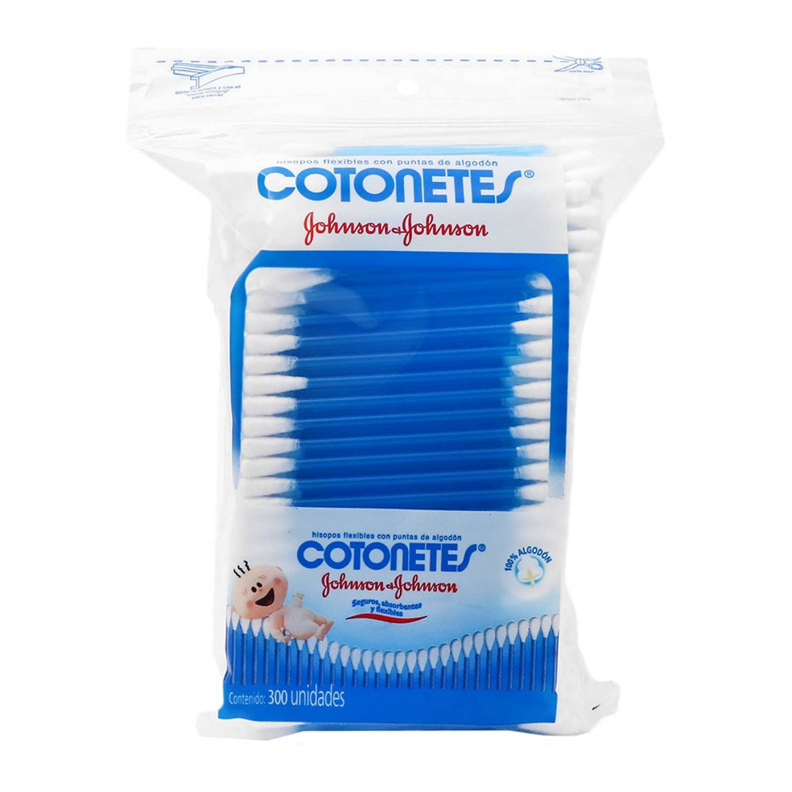 APLICADORES J&J COTONETES C300