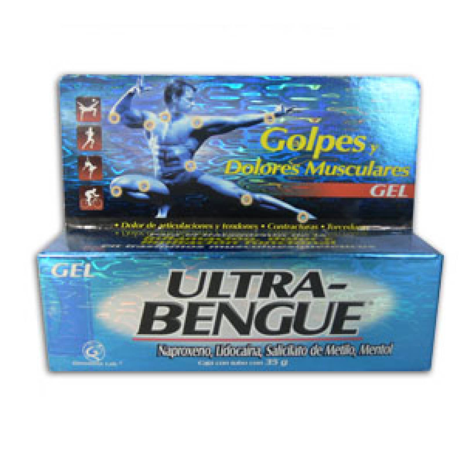 Bengue Gel Ultra Azul 65 G. Desinflama Y Alivia El Dolor