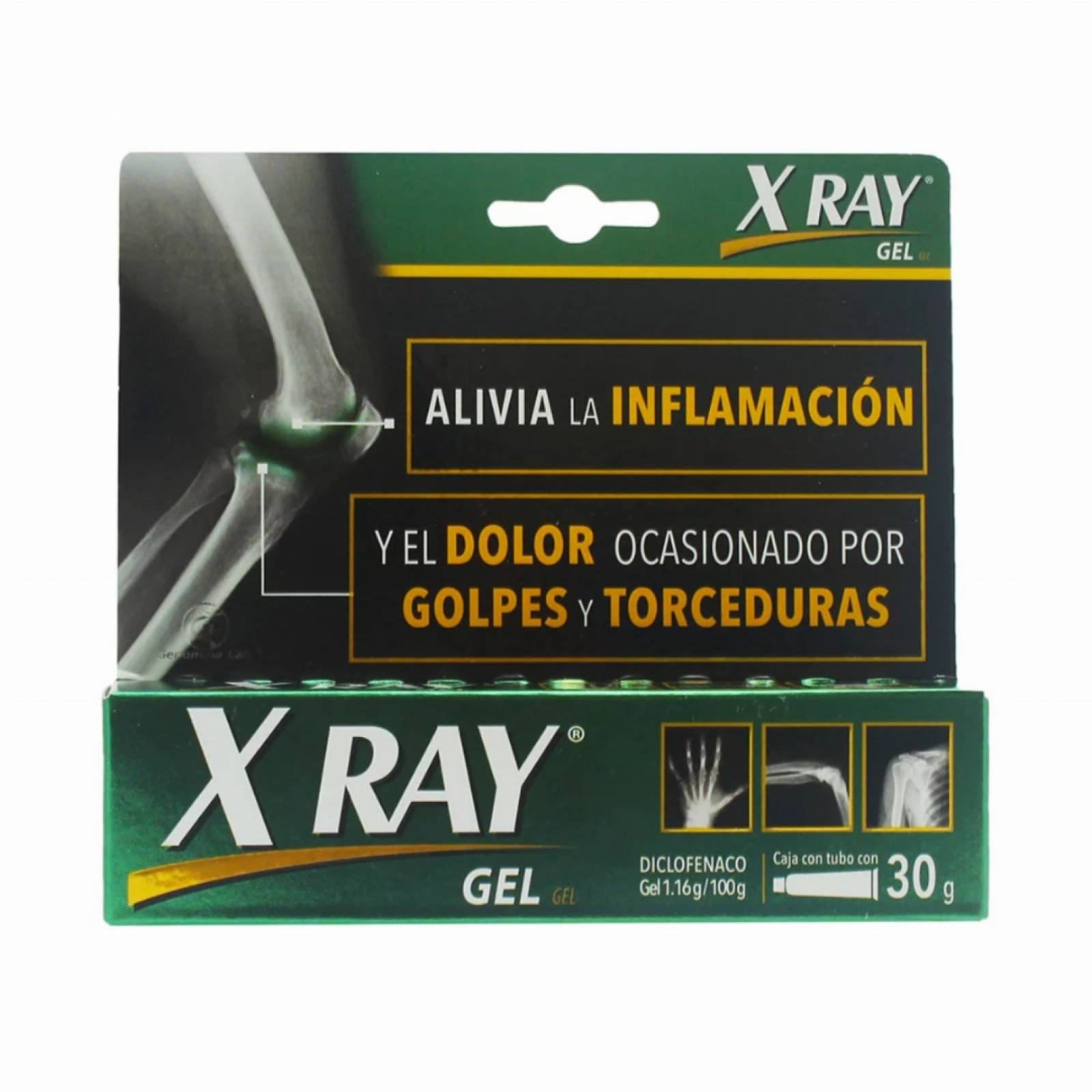 X Ray Gel 30 G. Reduce El Dolor Muscular