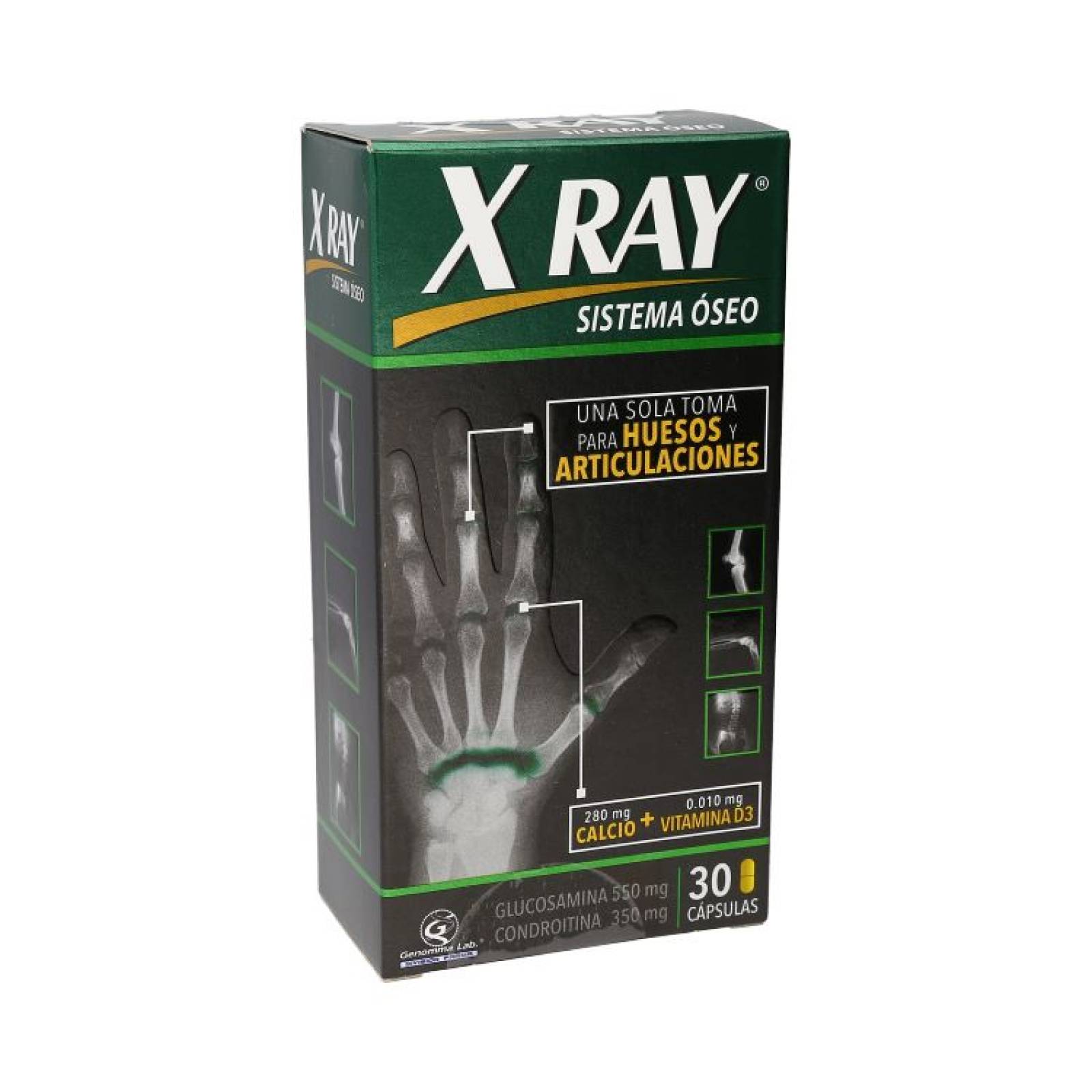 X Ray Sistema Oseo 30 Cápsulas. Reduce Dolor E Inflamación