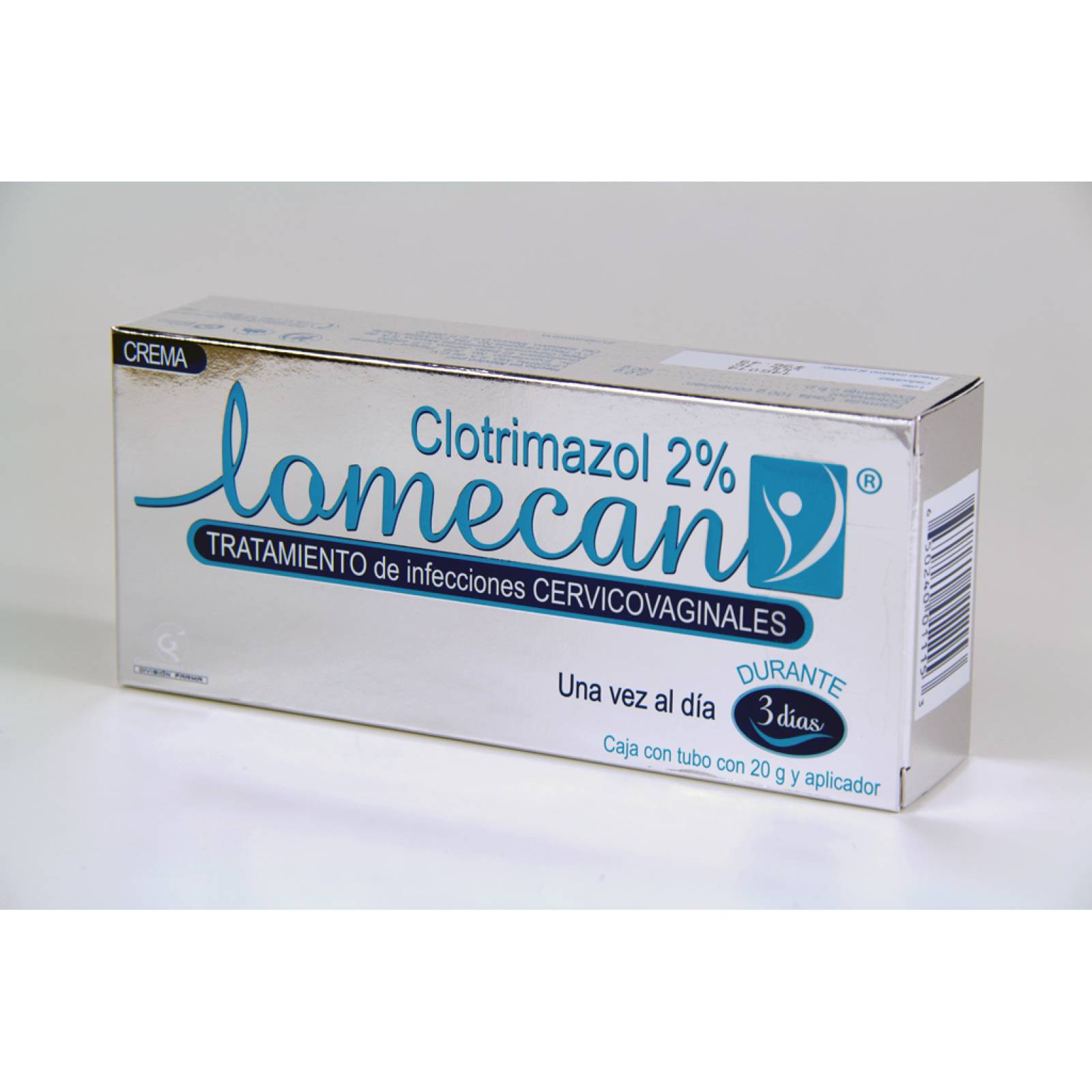 Lomecan V Crema Vaginal 20 G. Elimina Infecciones Vaginales