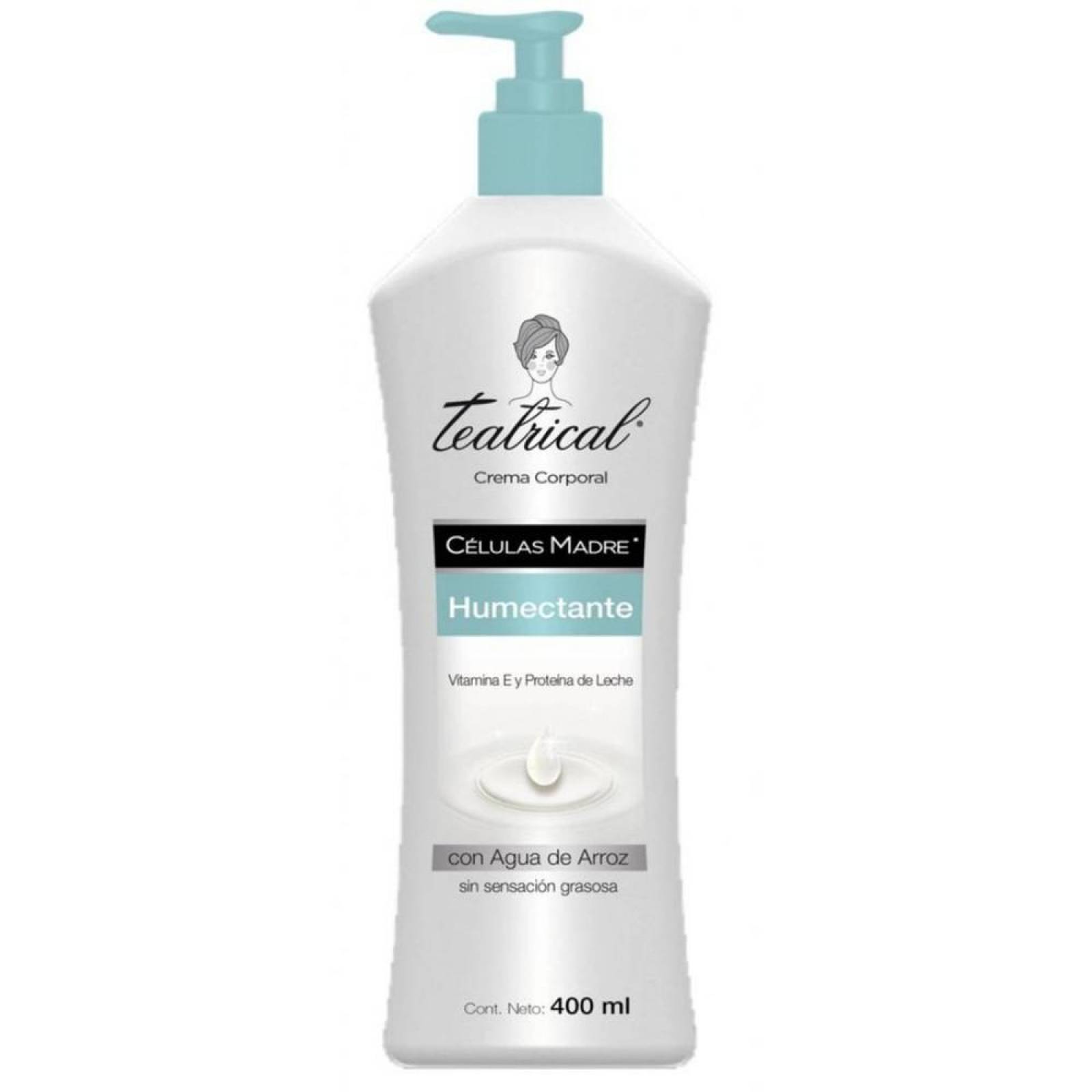 Teatrical Crema Corporal Humectante 400 Ml. Humecta La Piel