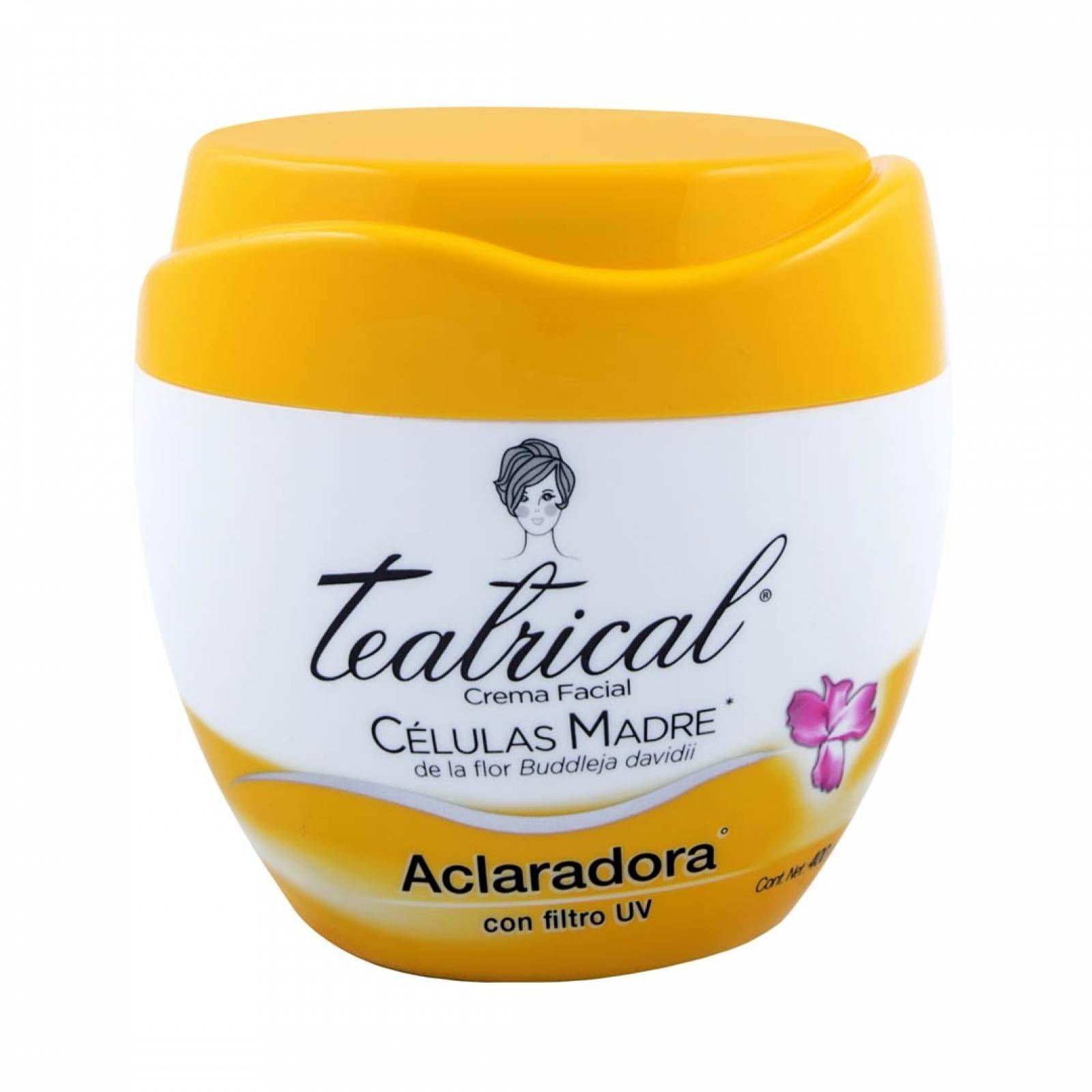 Teatrical Crema Facial Aclaradora 400 G. Protege De Rayos Uv