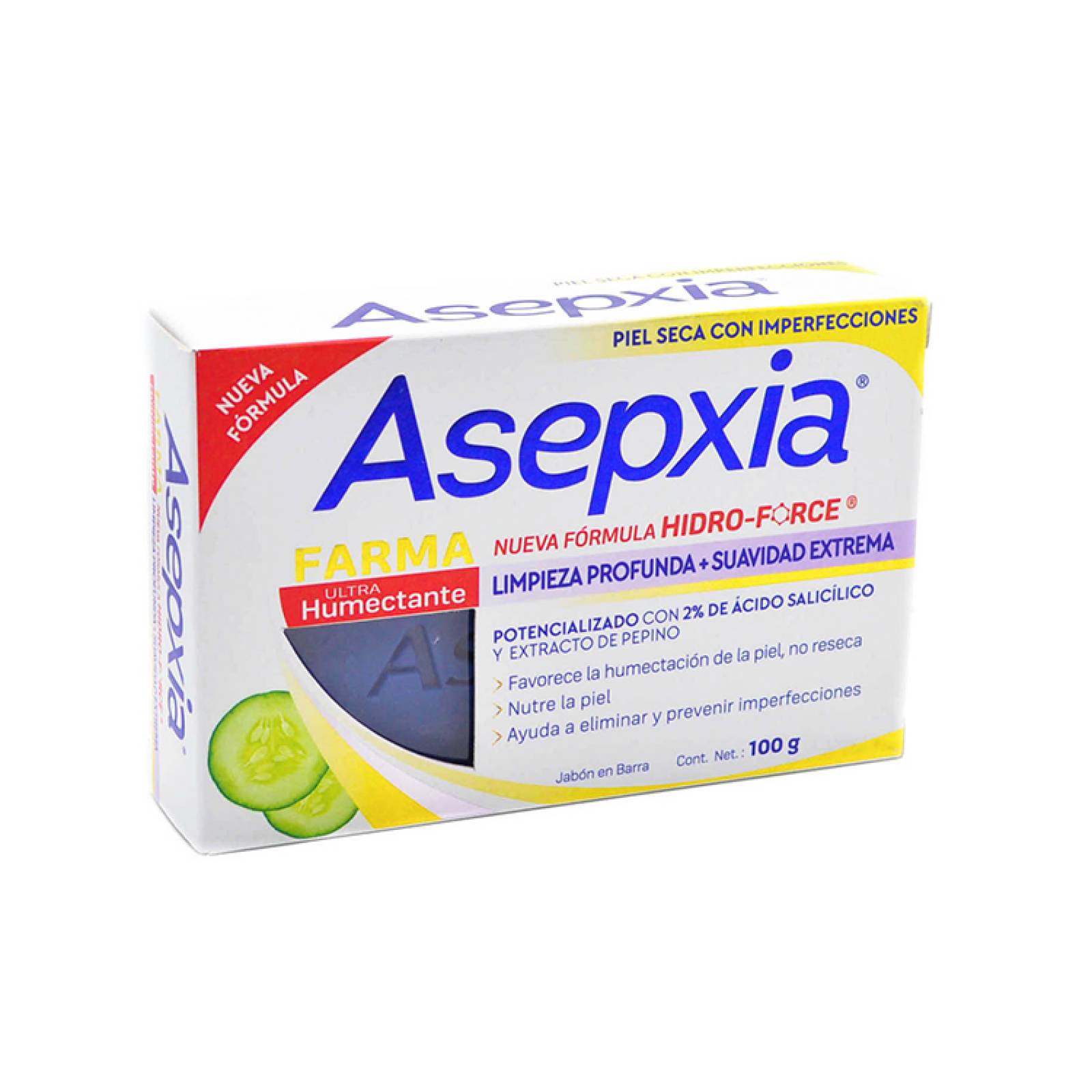 Asepxia Jabón Farma Ultra Humectación 100 G
