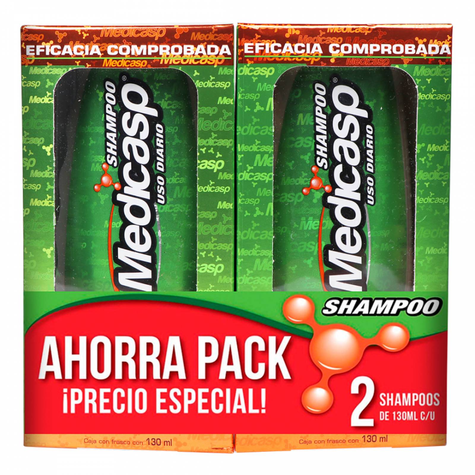 Medicasp Shampoo 1% 2 Pack 130 Ml