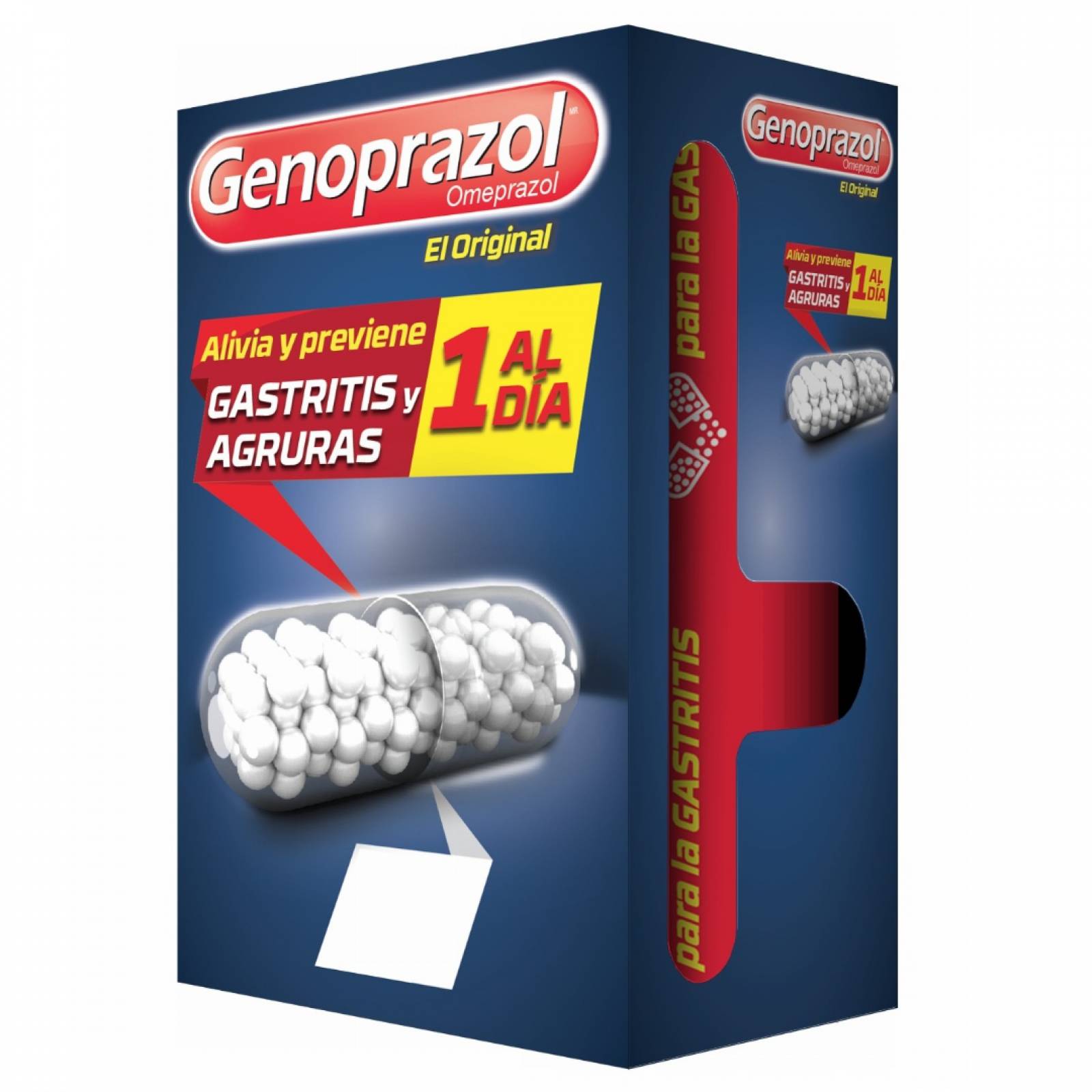 Genoprazol 49 Cápsulas. Alivio De Gastritis Y Acidez