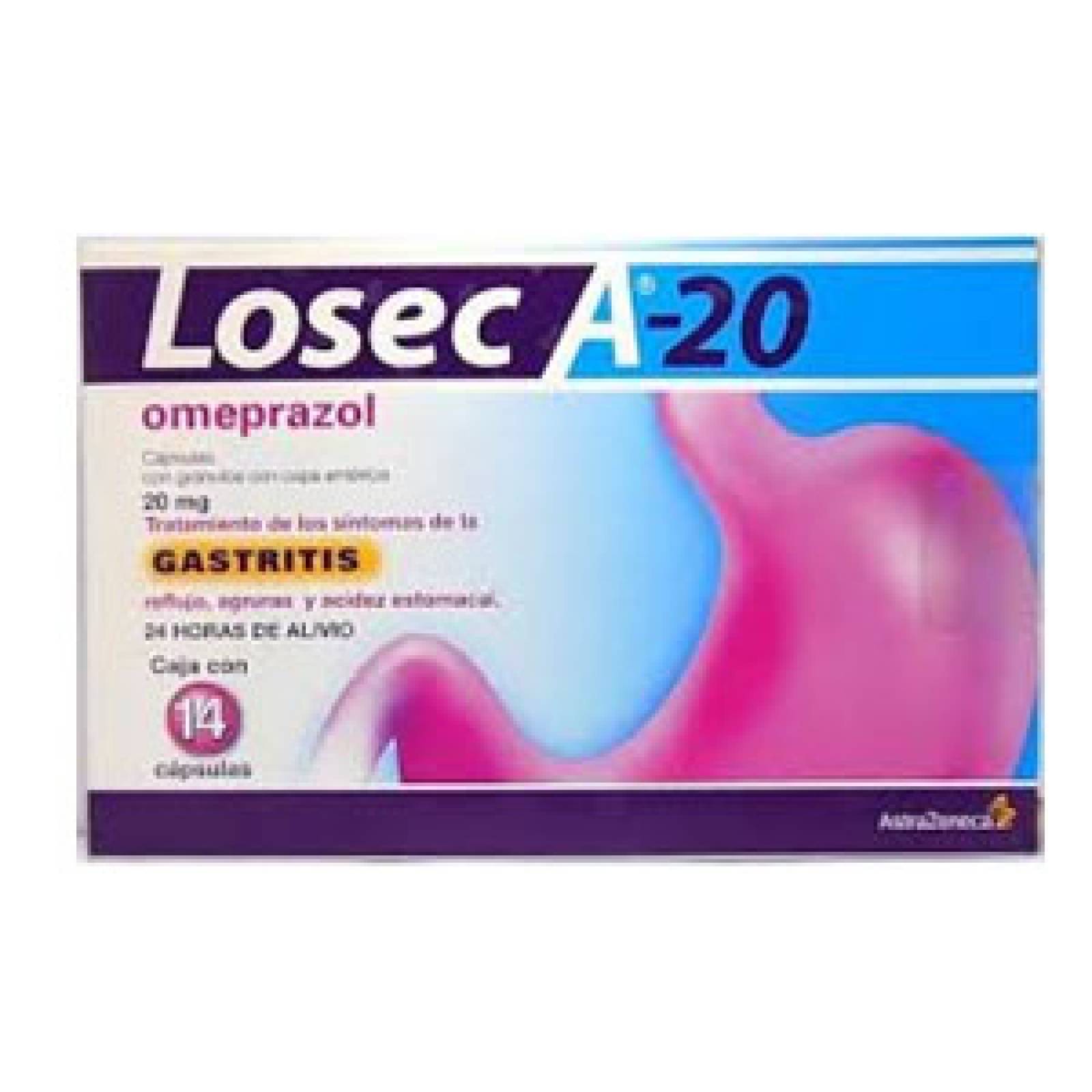 Losec A-20 20 Mg Caja 14 Capsulas