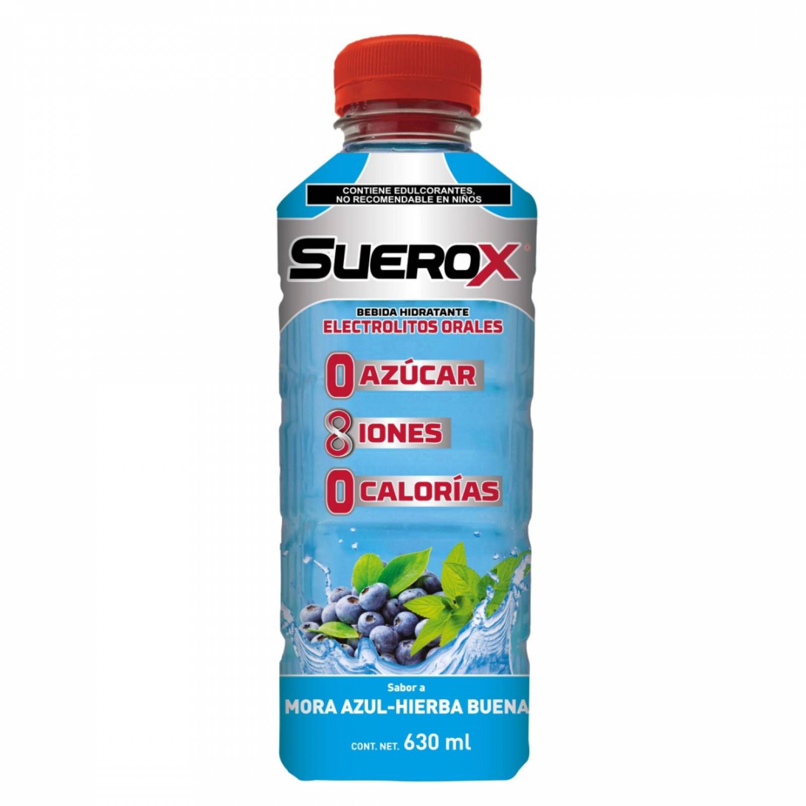 Suerox Bebida Hidratante Mora Azul 630 Ml. Electrolitos