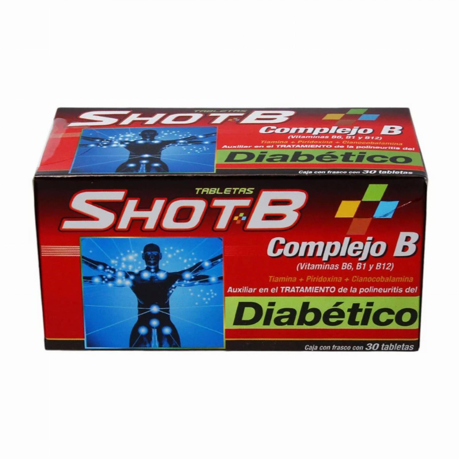 Shot B Diabético 30 Tabl. Contra Lumbalgia Y Ciática