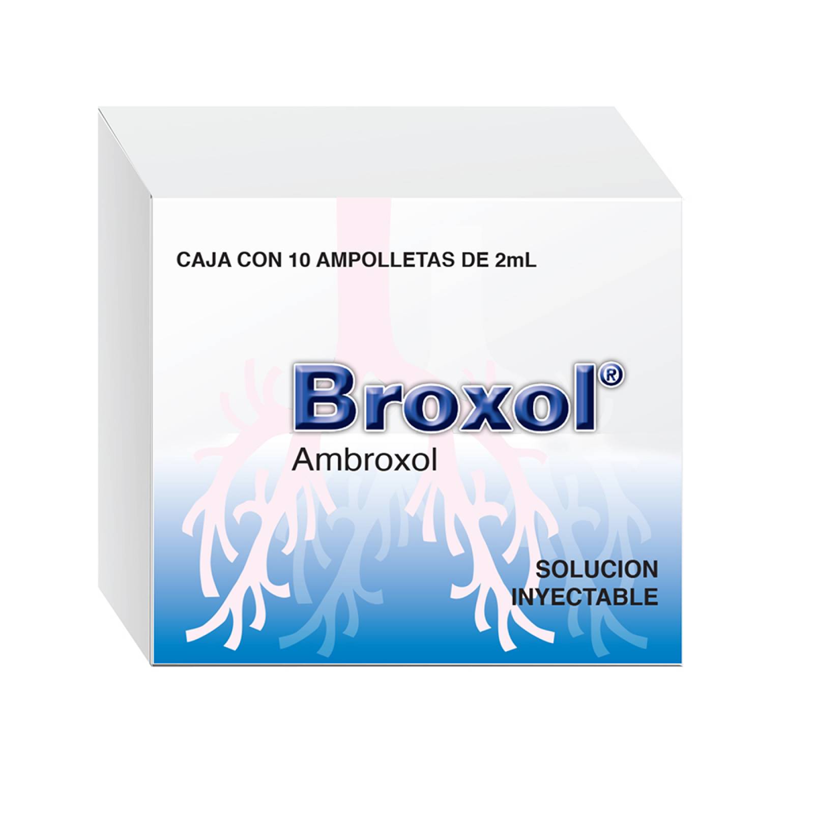 BROXOL SOLUCIÓN INYECTABLE C10 AMPOLLETAS 2ML