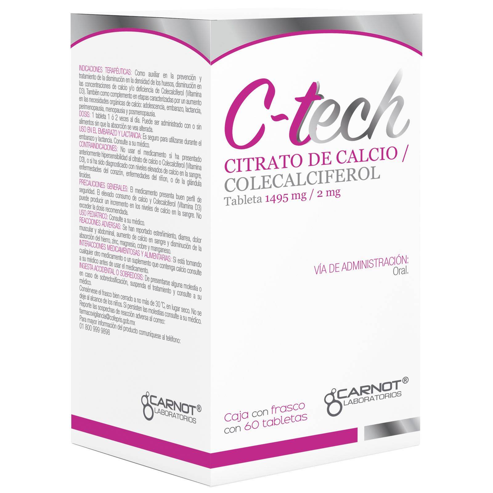 C TECH 1495/2MG FRASCO CON 60 TABLETAS