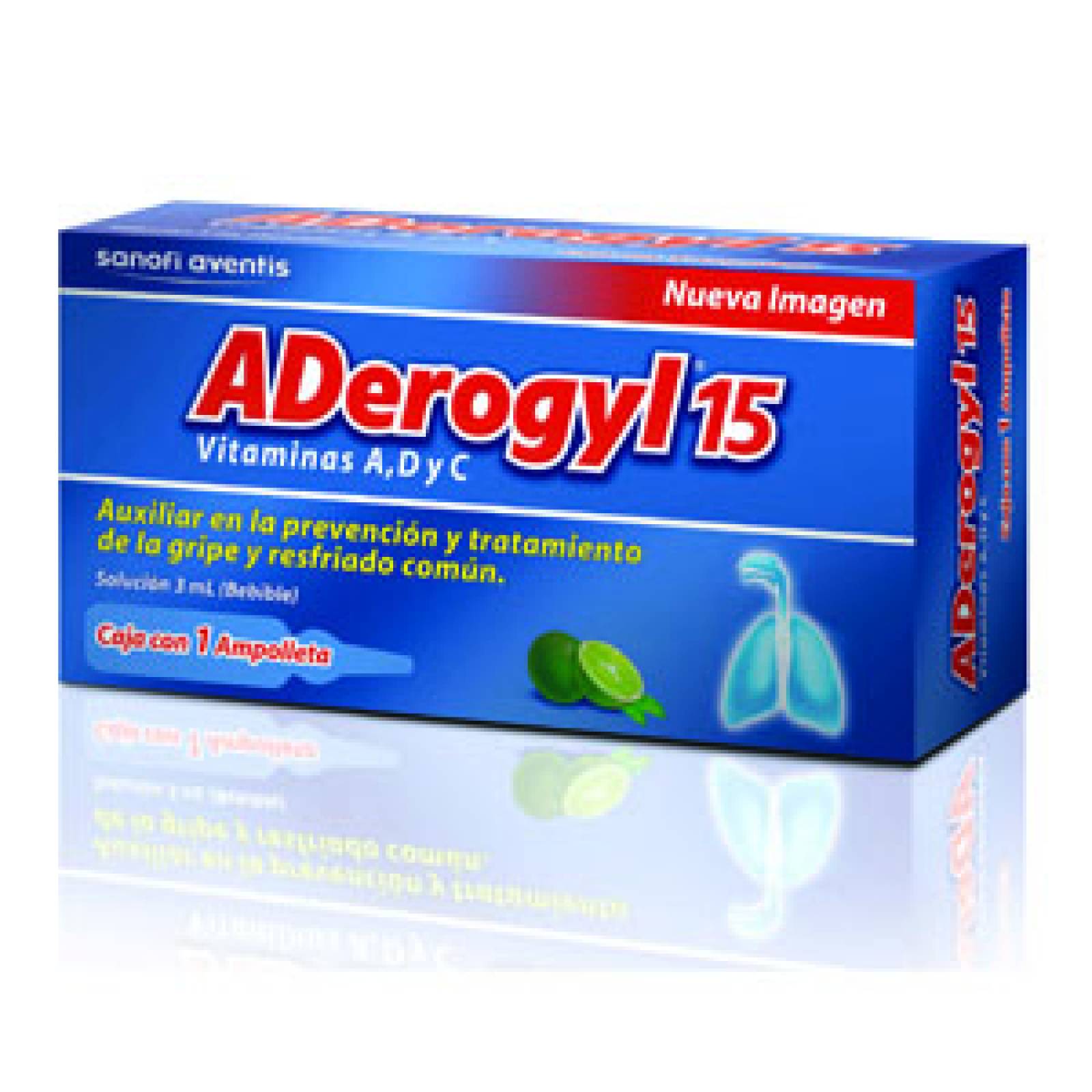 ADEROGYL 15 ORAL 6000 UI CAJA 1 AMPOLLETA 3 ML