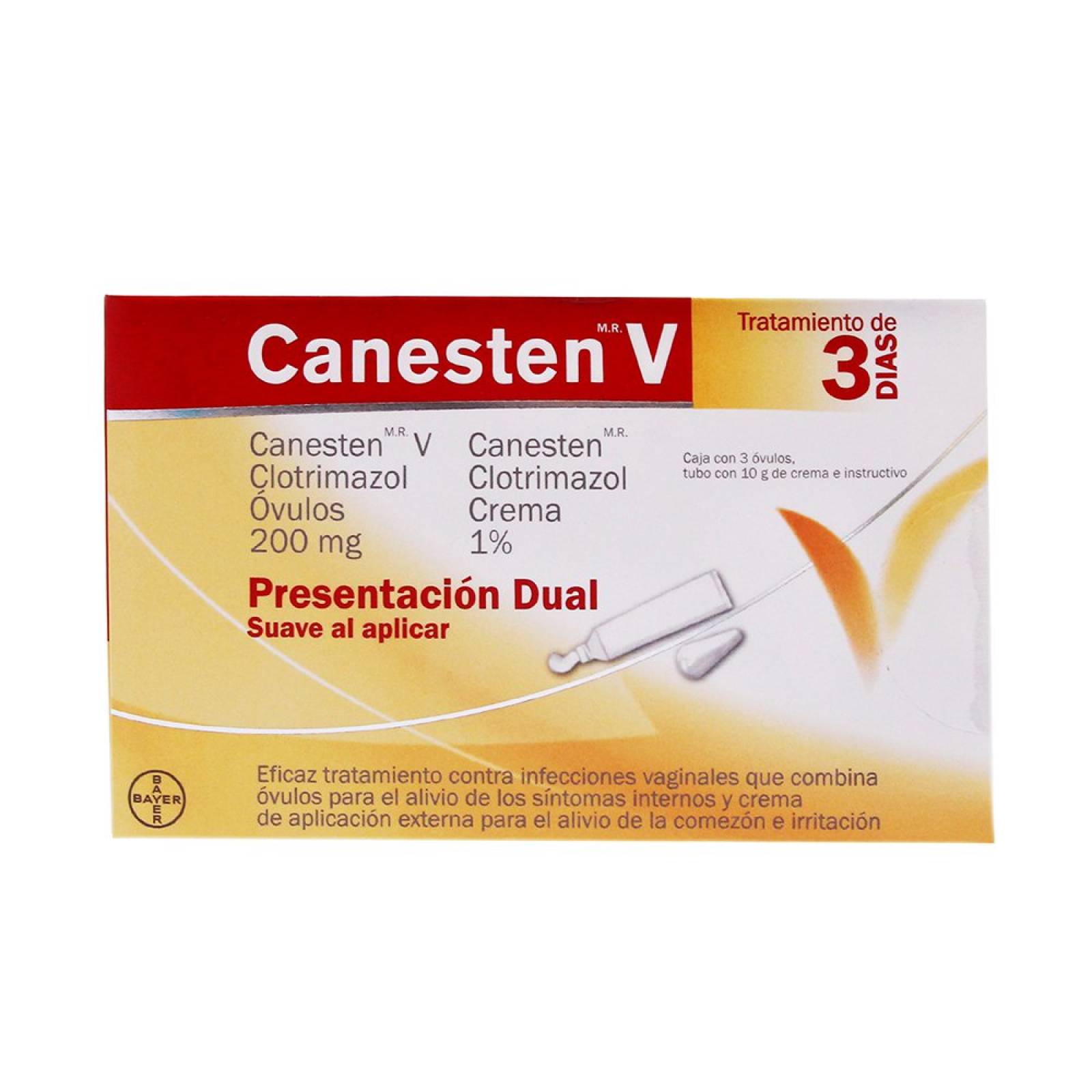 CANESTEN V DUAL INFECCIONES VAGINALES 3 ÓVULOS