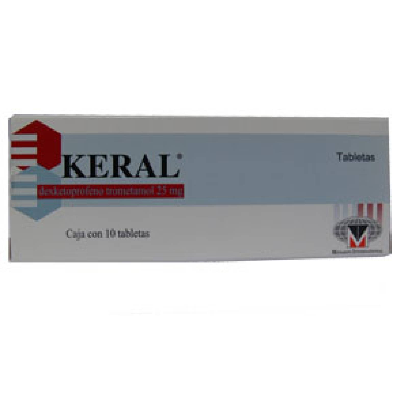 KERAL 25 MG CAJA 10 TABLETAS