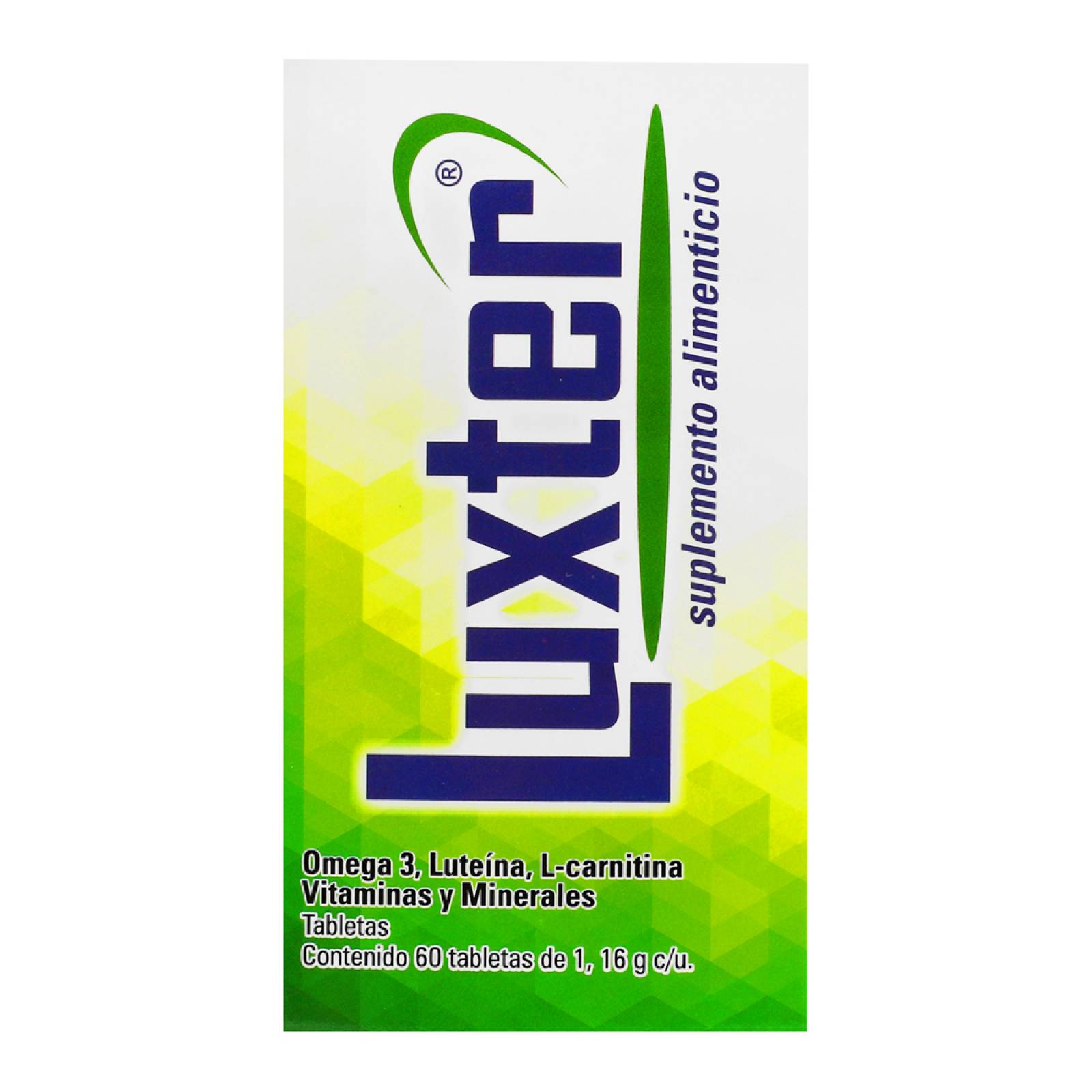 LUXTER SUPLEMENTO ALIMENTICIO CON 60 TAB DE 1.16G