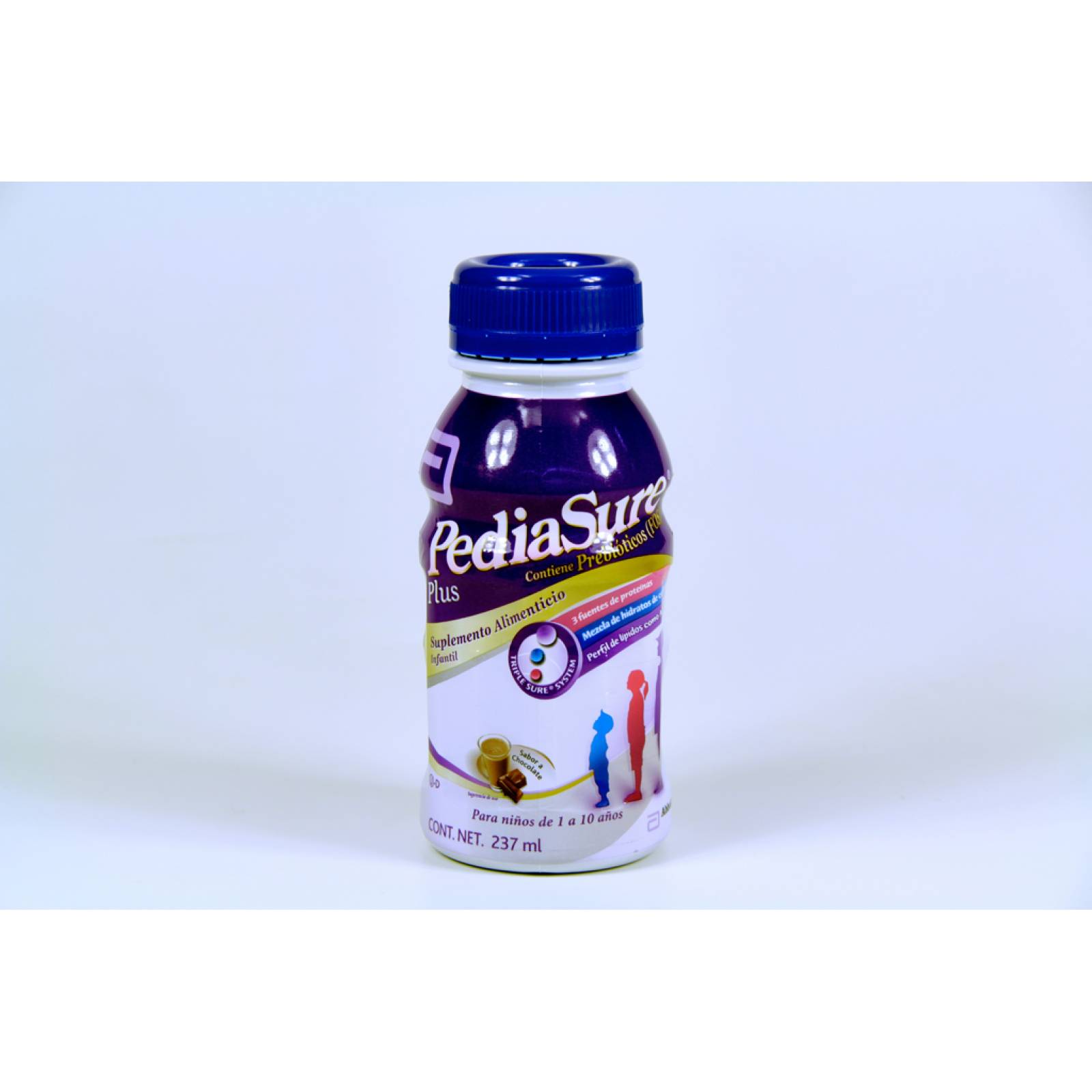 PEDIASURE ALIMENTACIÓN ESPECIALIZADA LÍQUIDA PARA NIÑOS DE 1 A 10 AÑOS, CHOCOLATE 237 ML