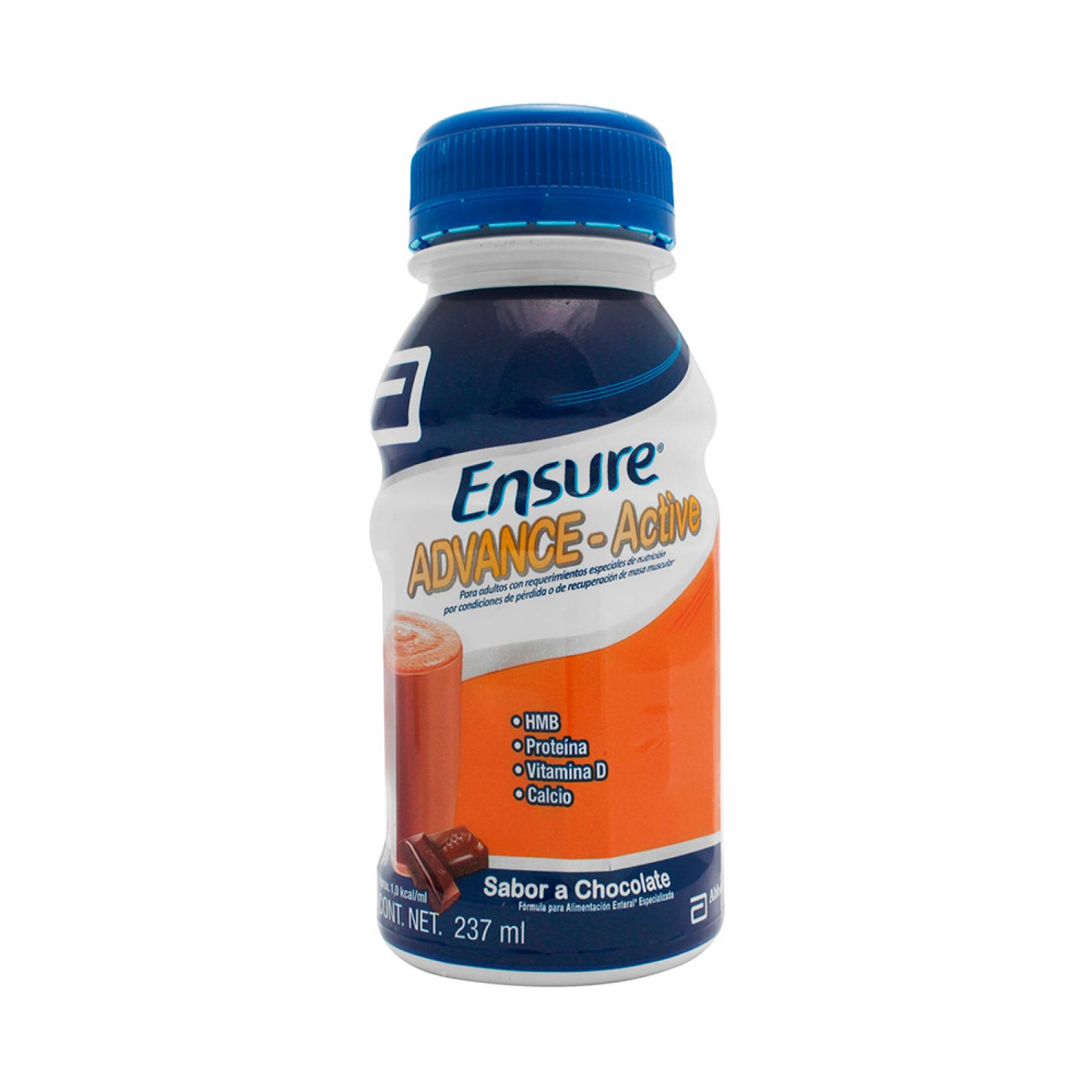 ENSURE ADVANCE ALIMENTACIÓN ESPECIALIZADA LÍQUIDA ÚNICA CON HMB, CHOCOLATE 237 GR