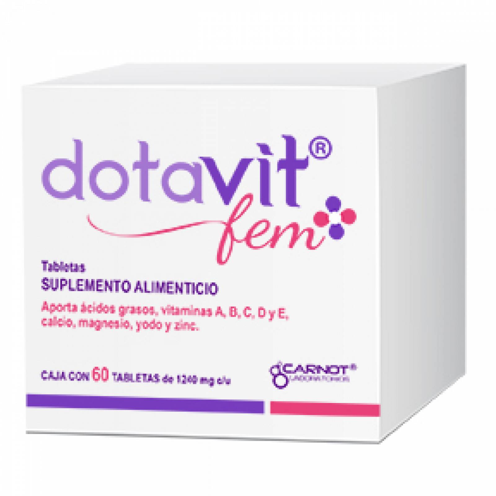 DOTAVIT FEM 1240 MG 1 CAJA 60 TABLETAS