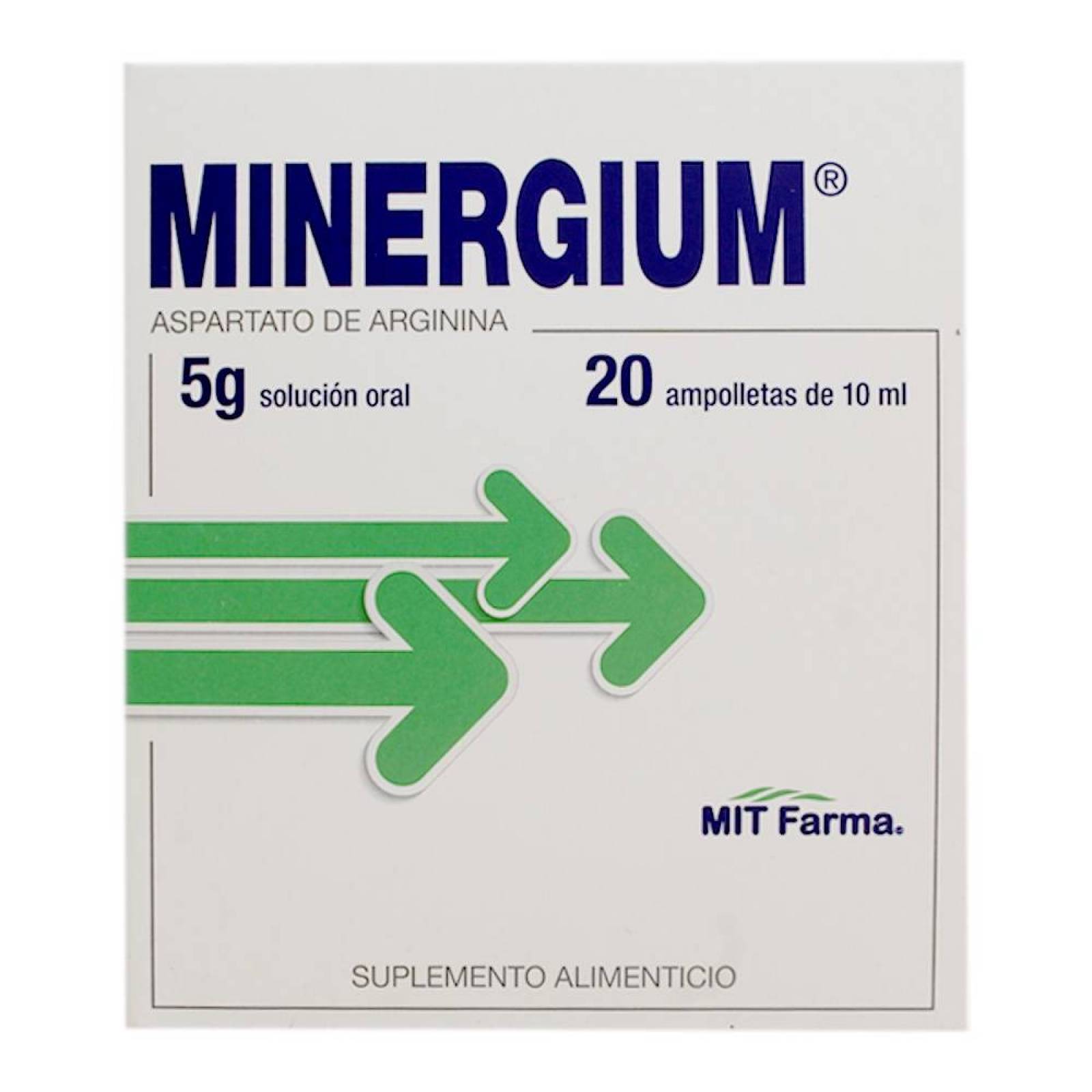 MINERGIUM 20 AMPOLLETAS 5G 10ML