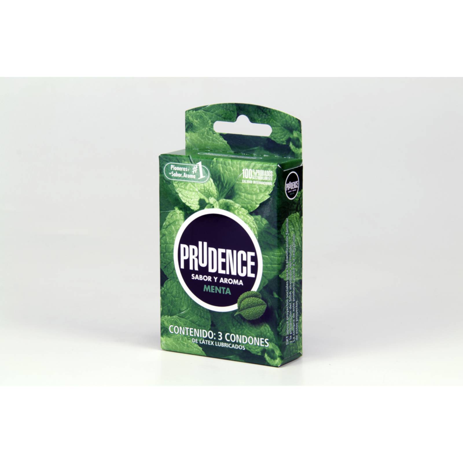 PRUDENCE PRESERVATIVO SABOR MENTA PIEZAS 3 PIEZAS