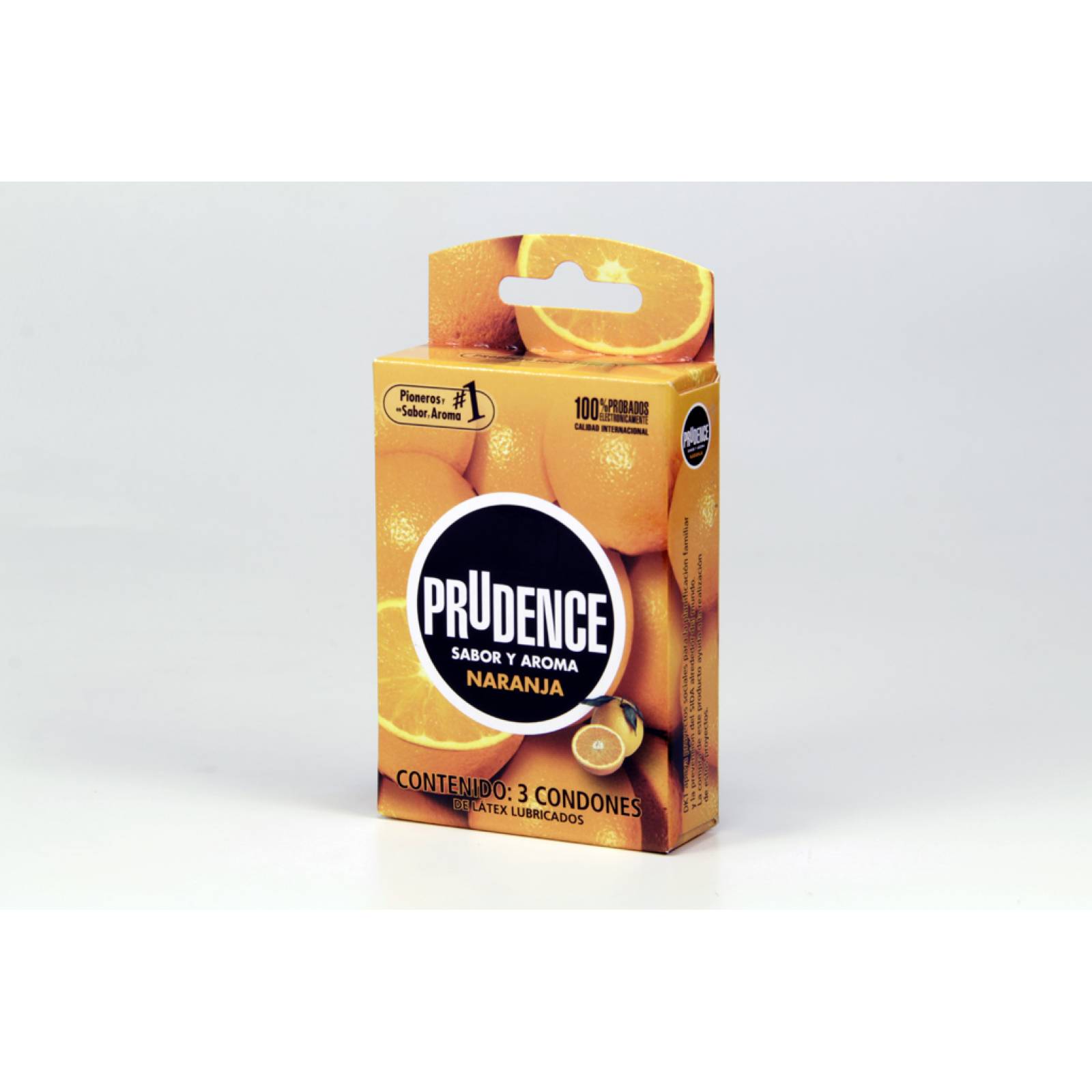 PRUDENCE PRESERVATIVO NARANJA PIEZAS 3 PIEZAS