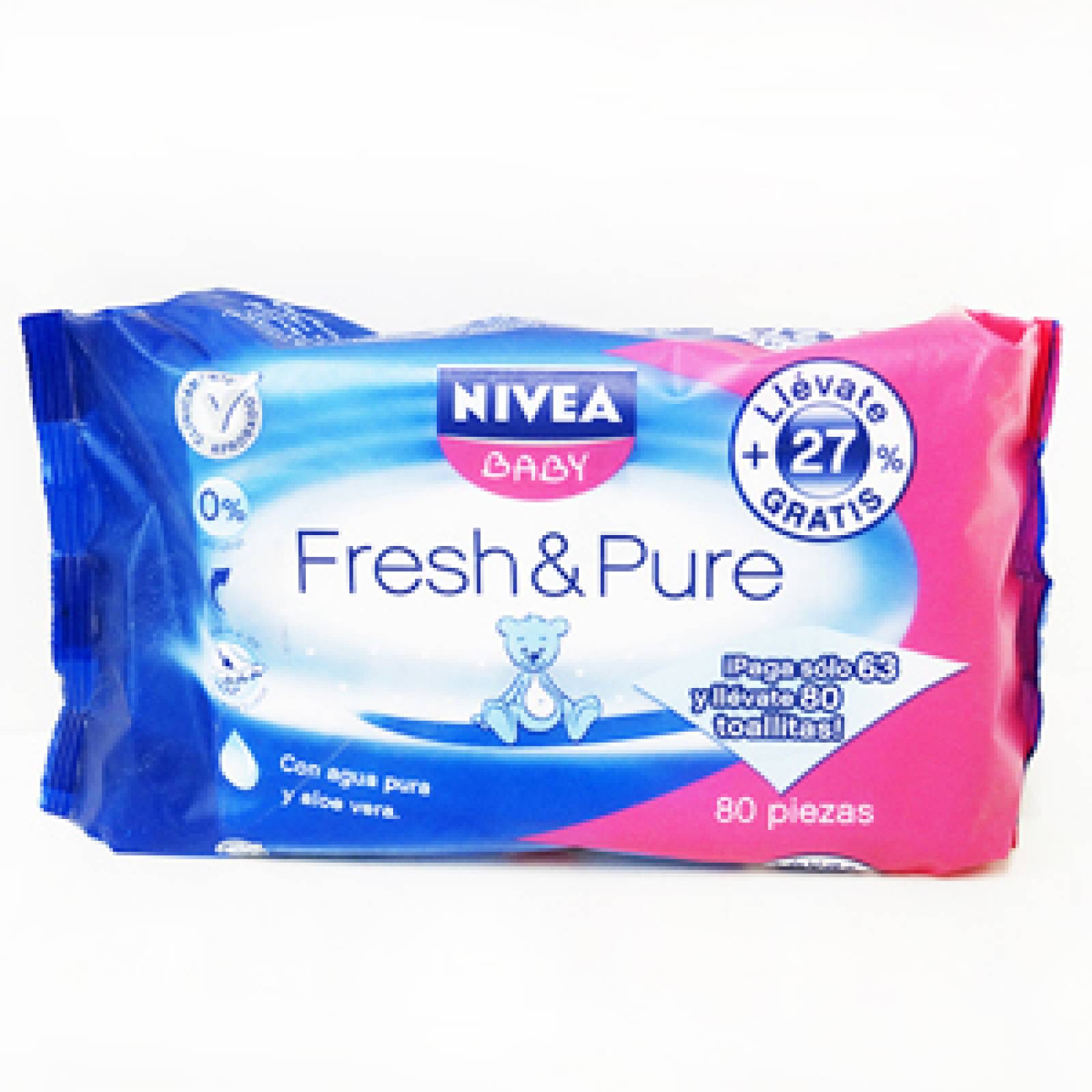 NIVEA BABY TOALLITAS LIMPRIADORAS PURE CON 63