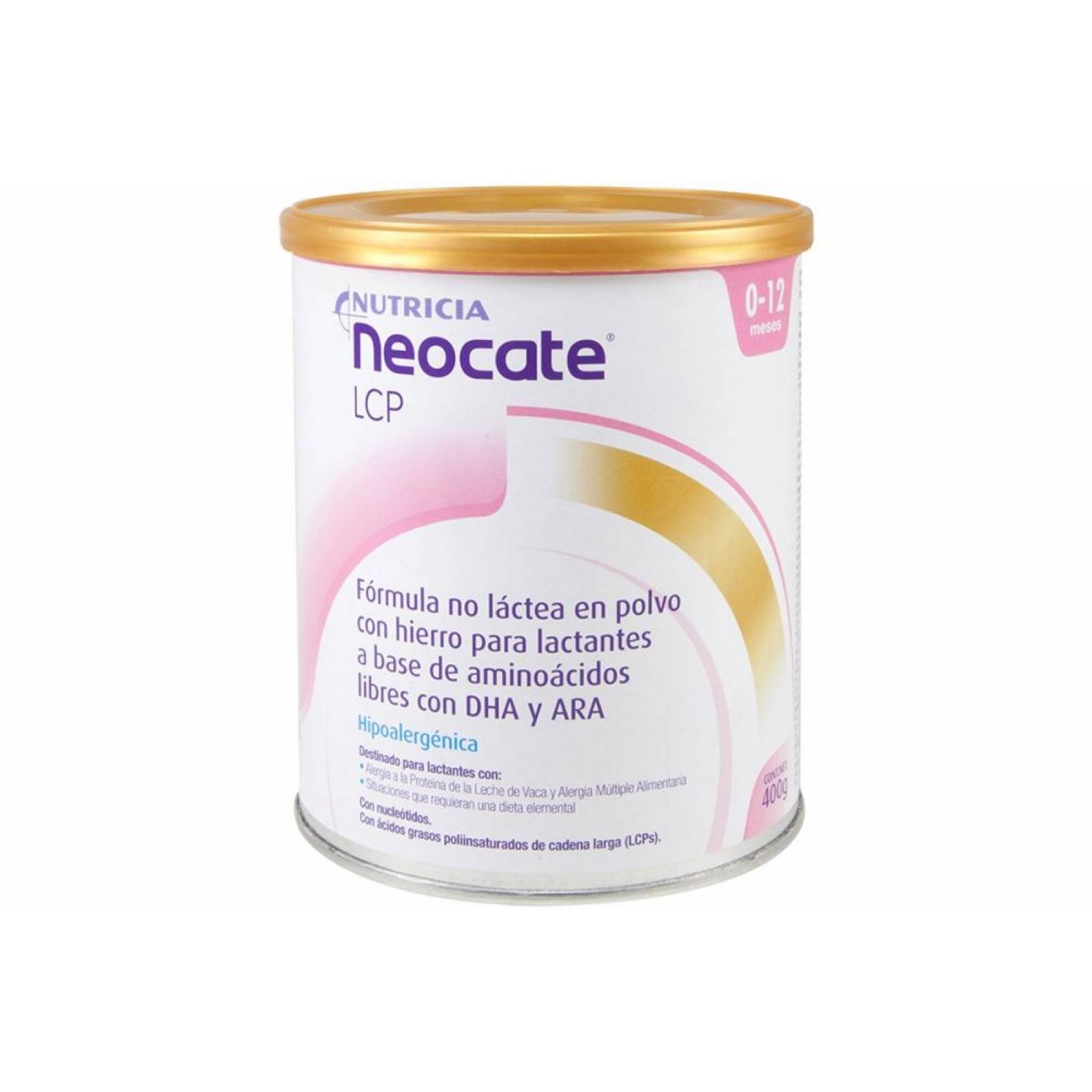 NEOCATE LCP FÓRMULA INFANTIL PARA LACTANTES DESDE EL NACIMIENTO 400 GR LATA