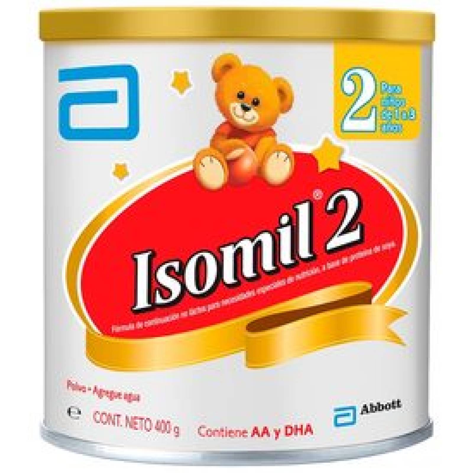 SIMILAC ISOMIL ETAPA 2 FÓRMULA DE CONTINUACIÓN CON PROTEÍNA DE SOYA NIÑOS DE 1 A 3 AÑOS 400 GR LATA