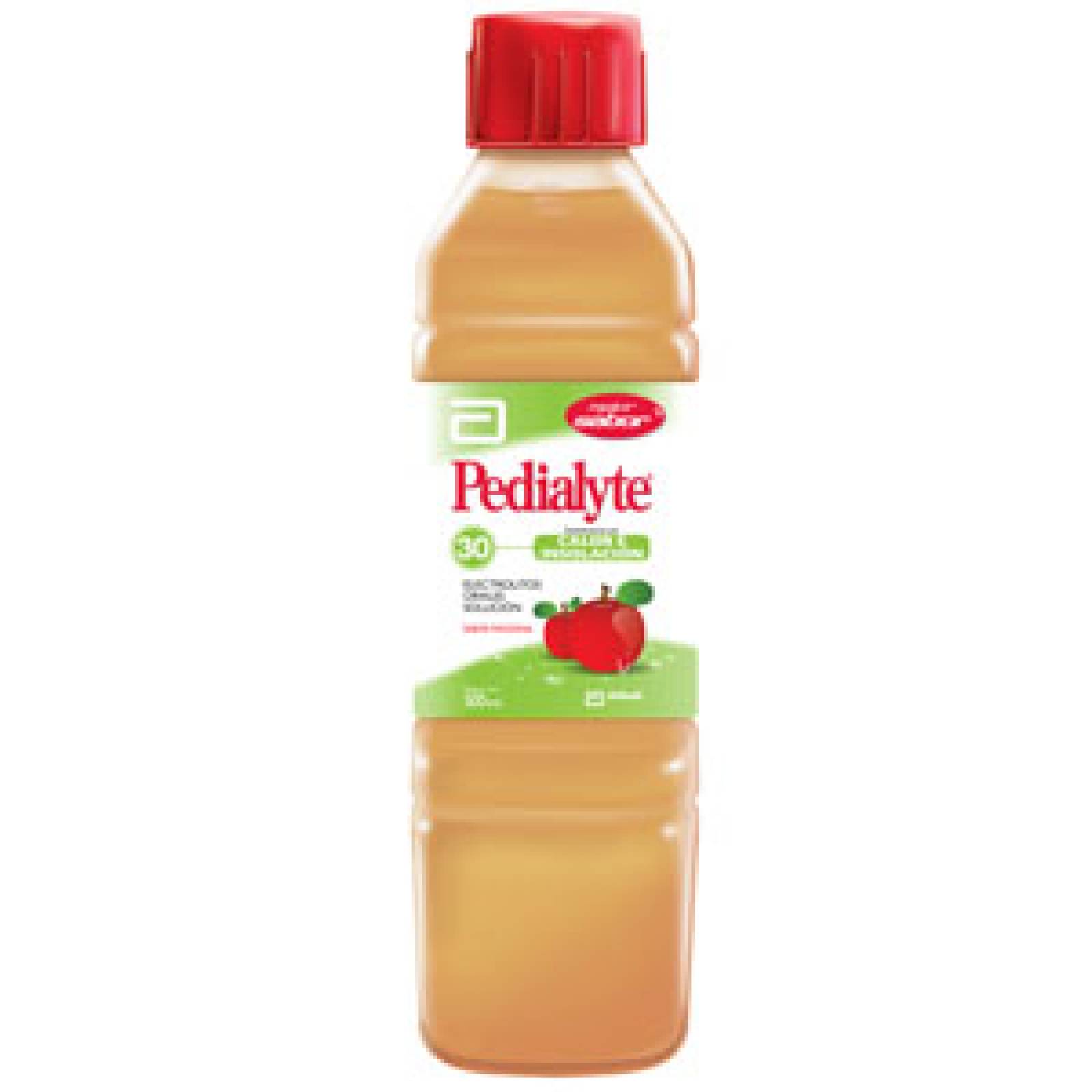 PEDIALYTE 30 MEQ SOLUCIÓN ORAL PARA DESHIDRATACIÓN POR CALOR E INSOLACIÓN, MANZANA 500 ML