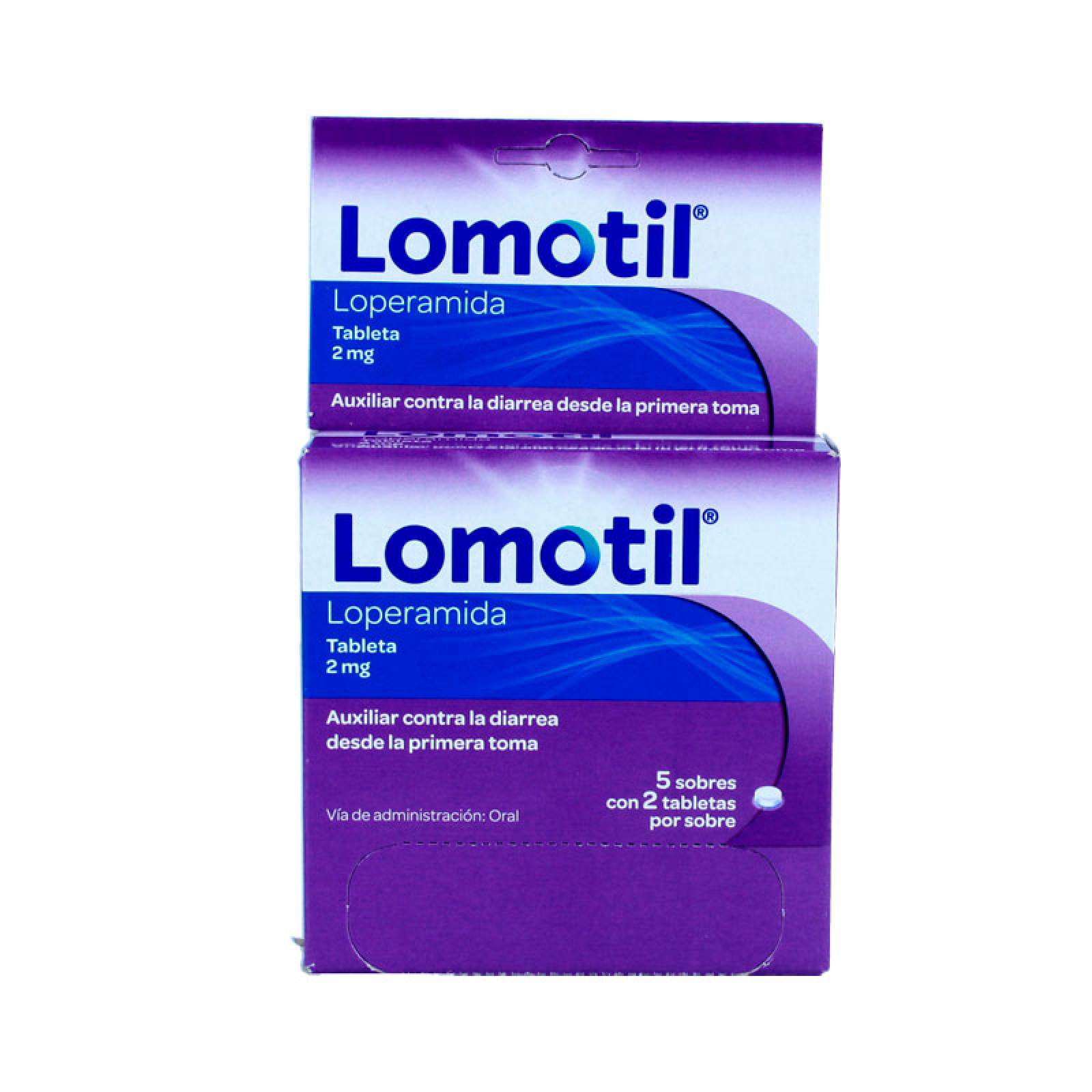 LOMOTIL 2MG 5 SOBRES CON 2 TABLETAS C/U