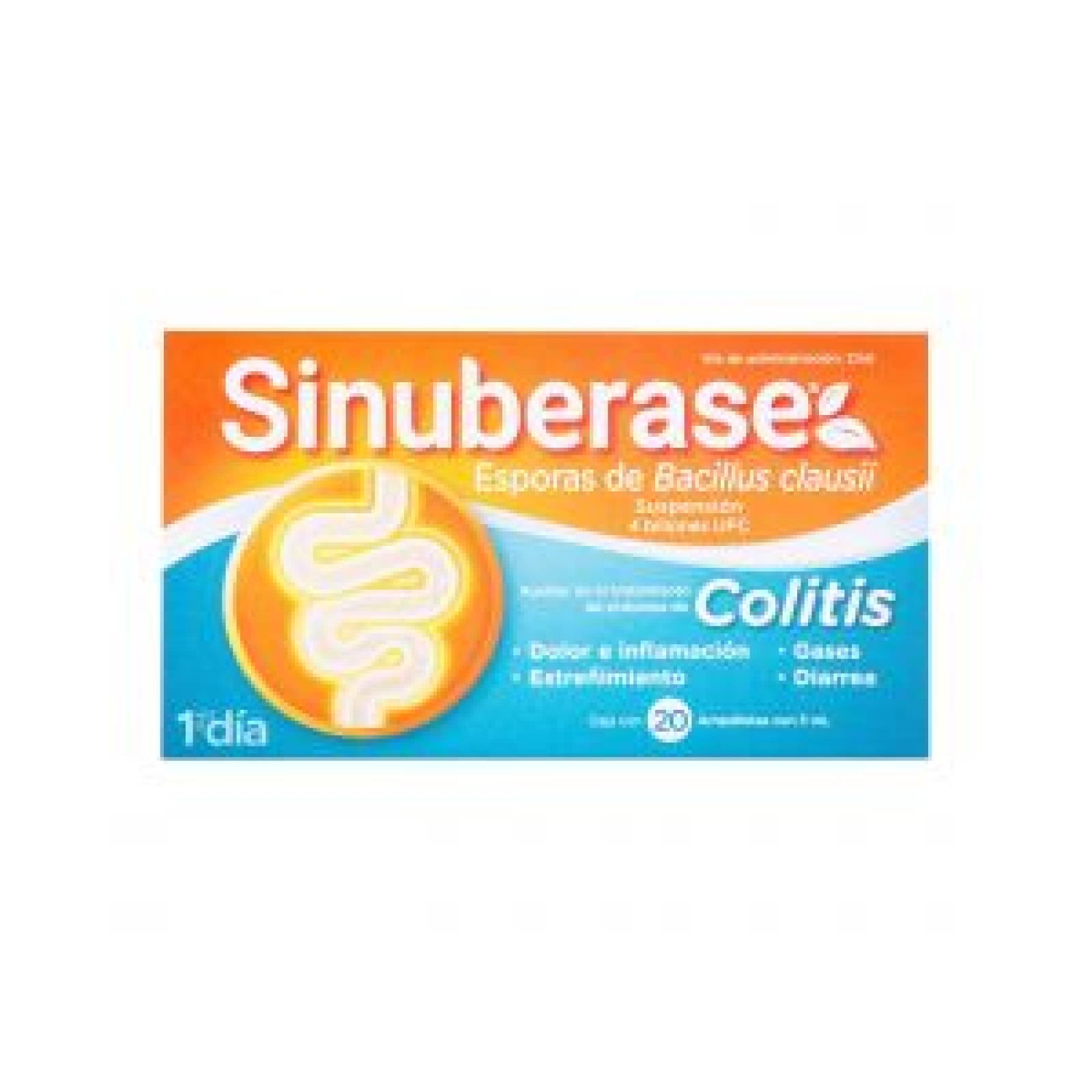 SINUBERASE 4 BILLONES 5ML CON 20 AMPOLLETAS