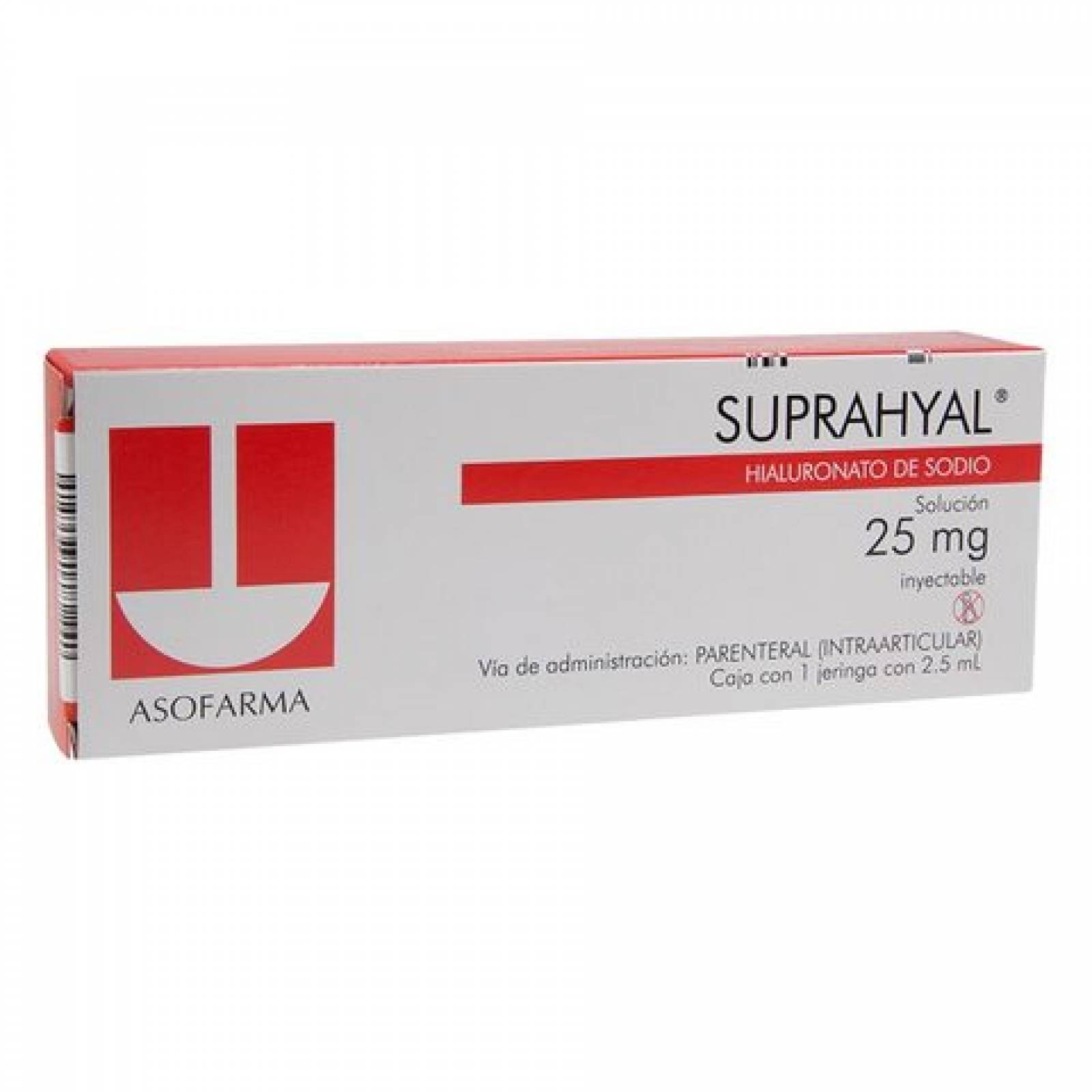 SUPRAHYAL 25MG SOL INY JERINGA PRELLENADA 2.5ML