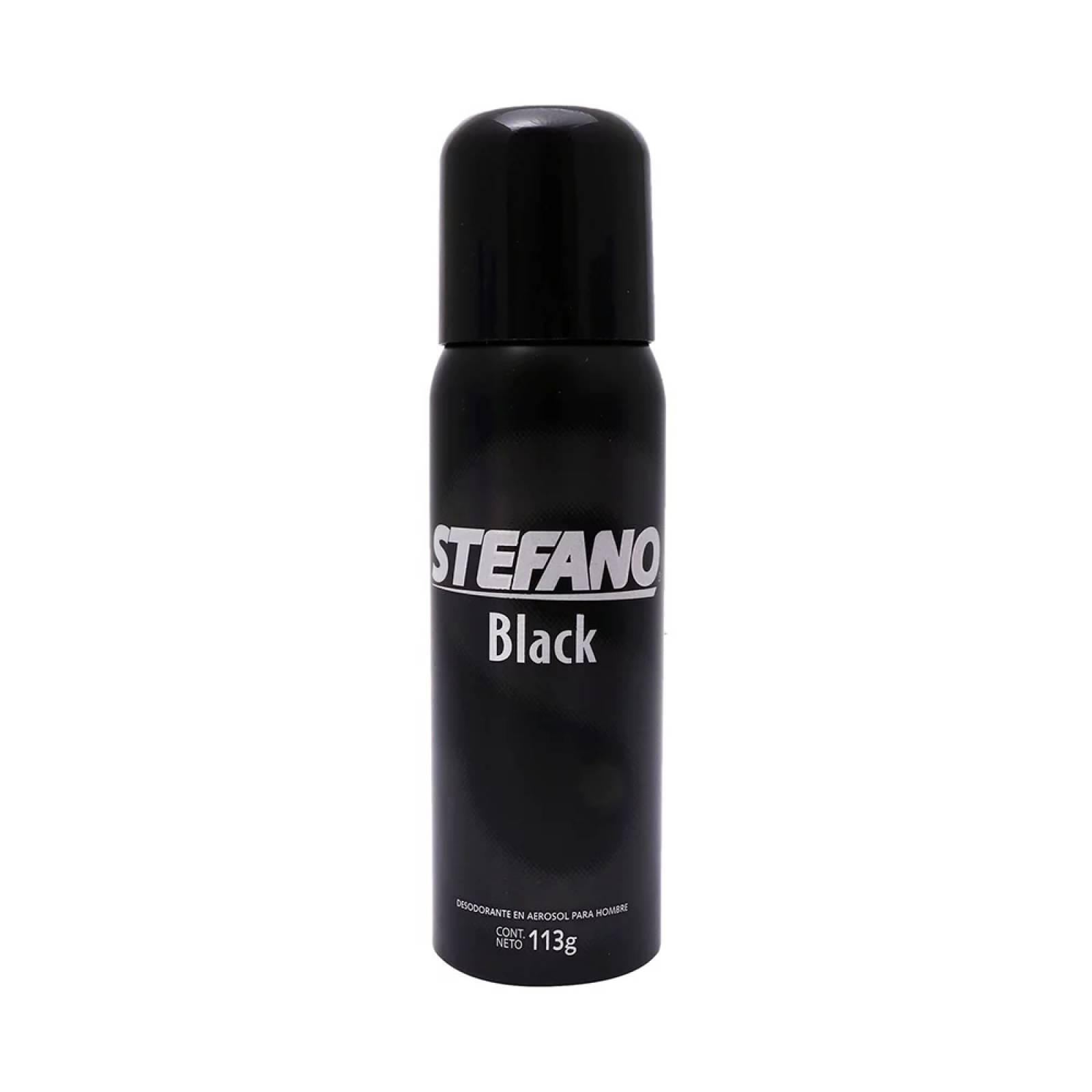 DESODORANTE STEFANO BLACK SPRAY 113G 161