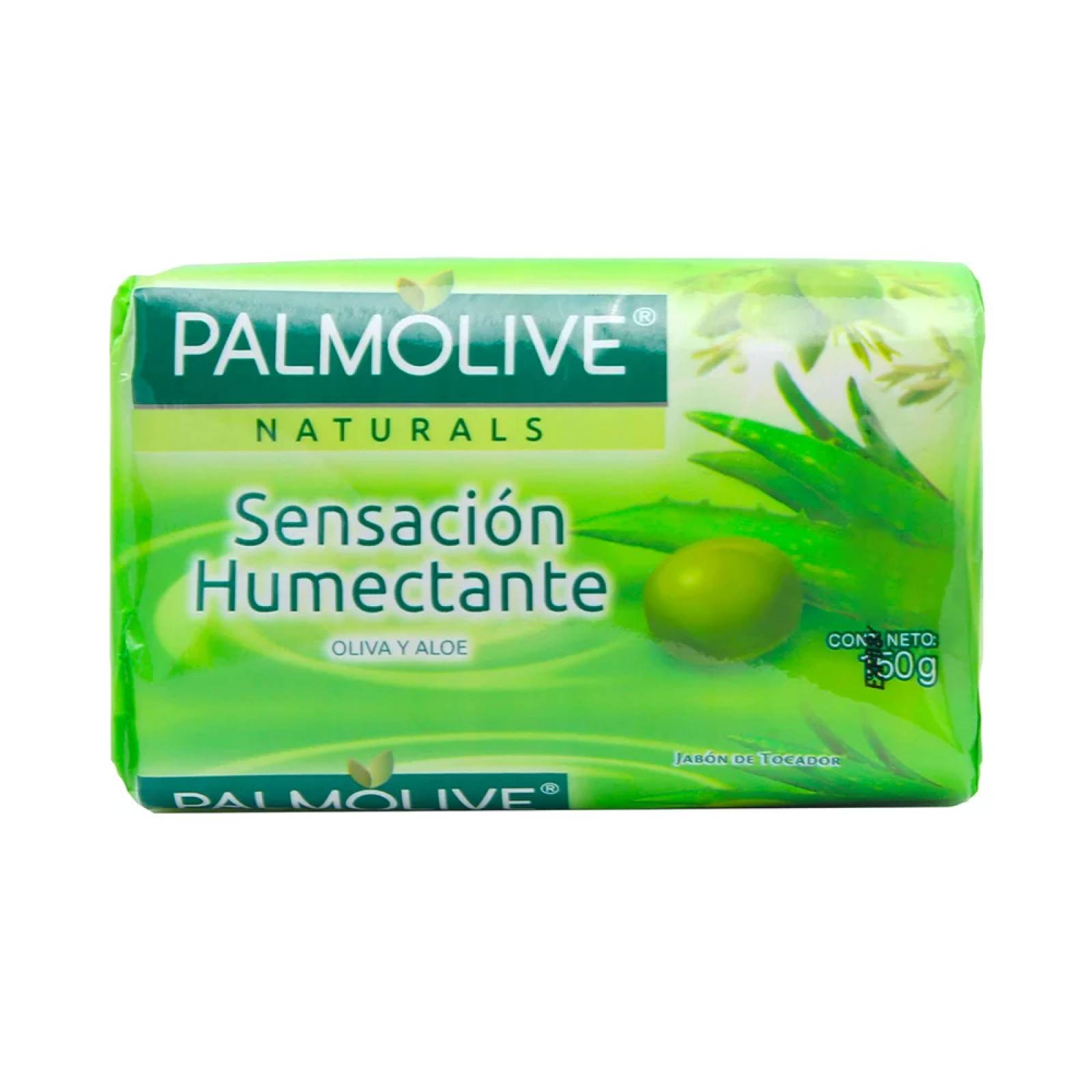 PALMOLIVE NATURALS SENSACIÓN HUMECTANTE JABÓN DE TOCADOR OLIVIA Y ALOE 150 GR BARRA