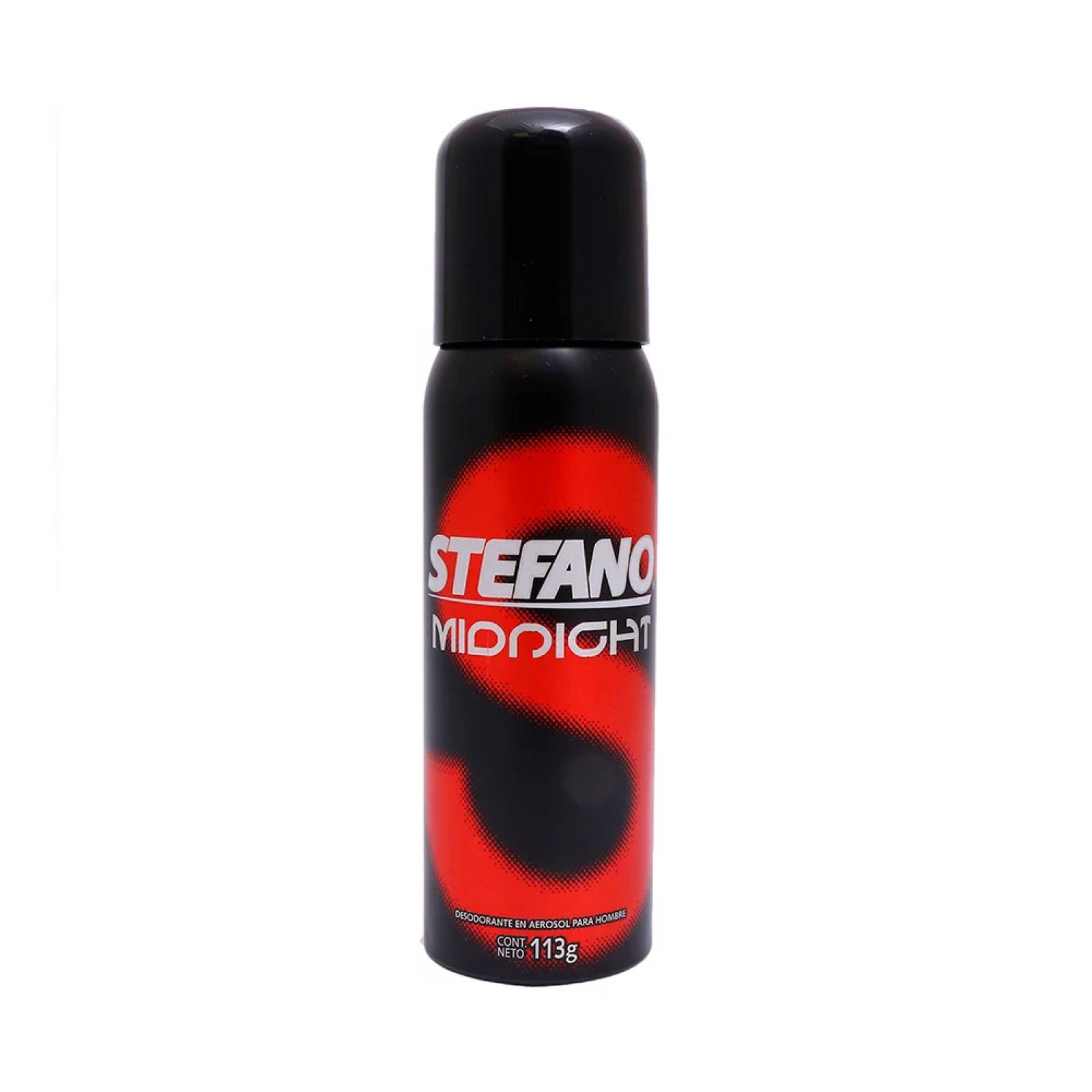 STEFANO MIDNIGHT DESODORANTE PARA HOMBRE 113 GR AEROSOL