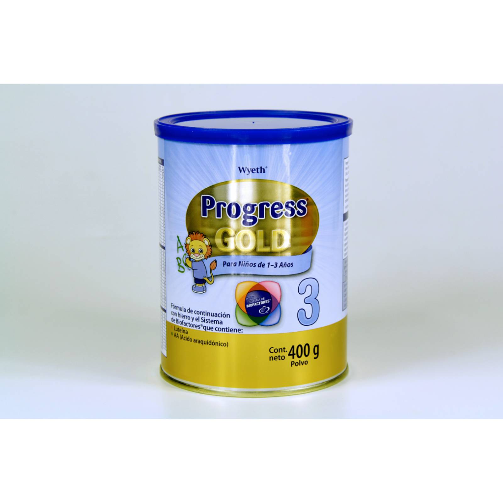 PROGRESS GOLD FÓRMULA DE CONTINUACIÓN PARA NIÑOS ETAPA 3 DE 1 A 3 AÑOS 400 GR LATA