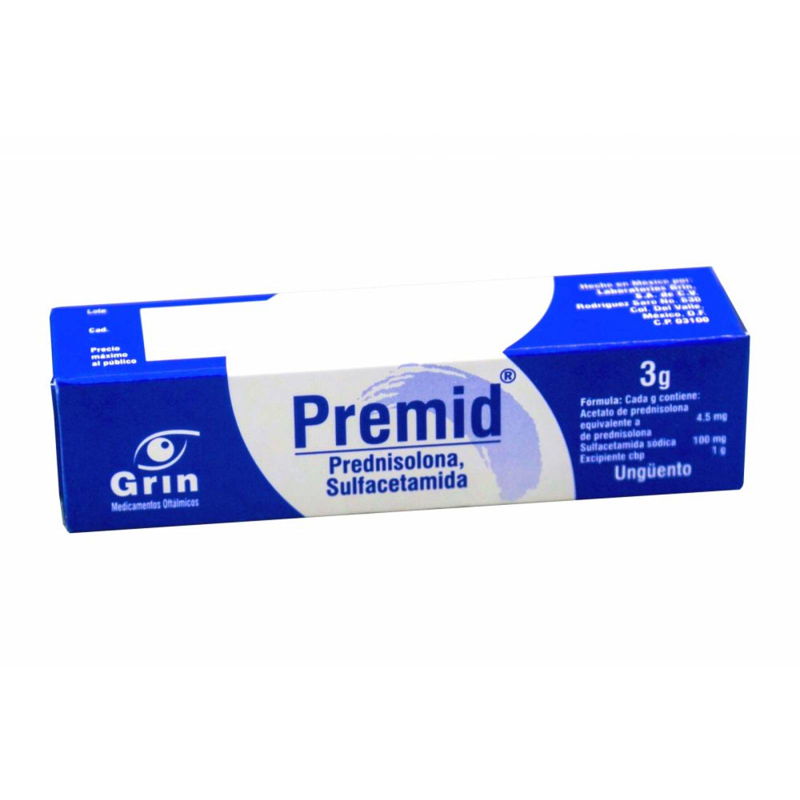 PREMID GRIN UNGÜENTO CAJA CON TUBO CON 3G